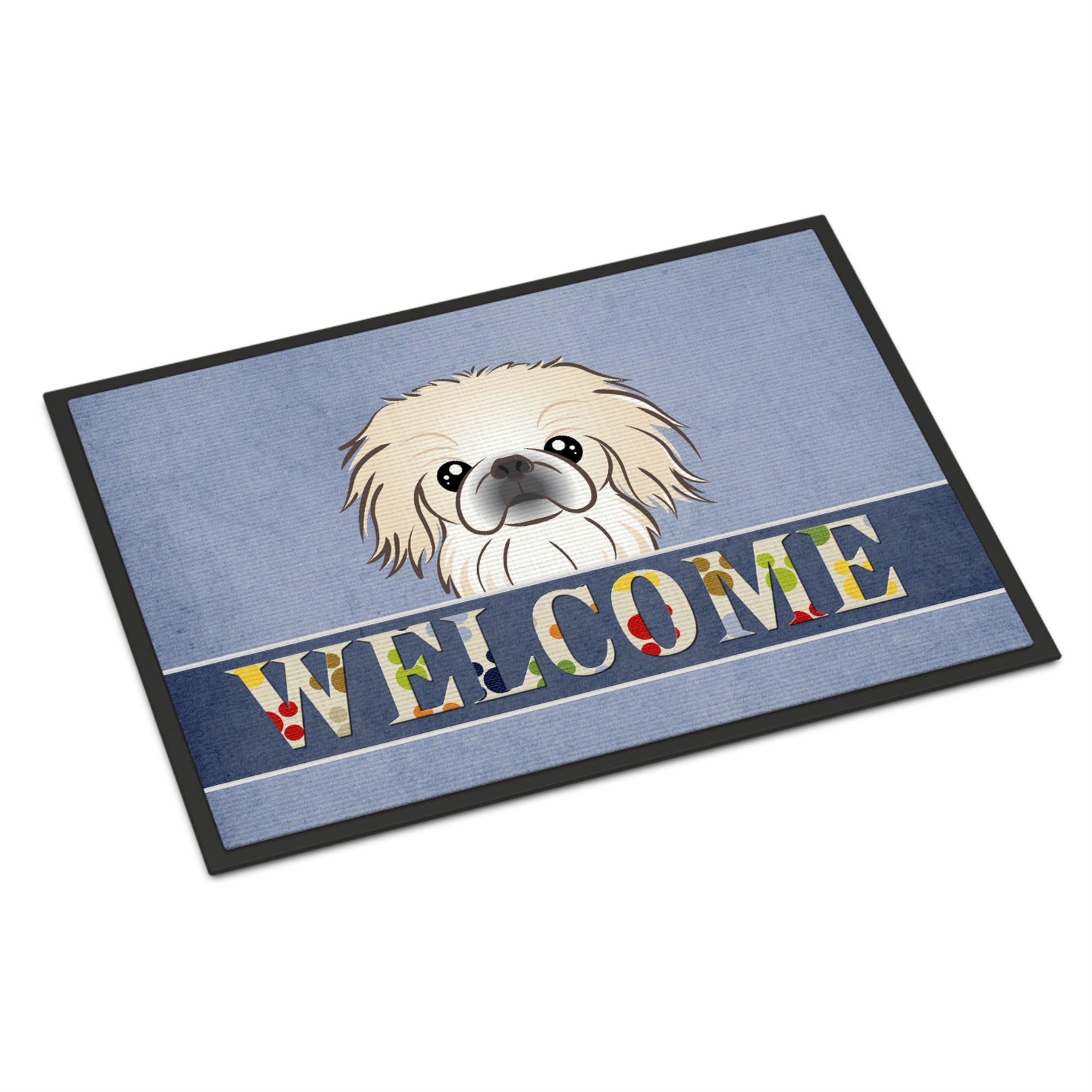 'Caroline'S Treasures Bb1407Mat Pekingese Welcome Indoor Or Outdoor Mat, 18 X 27'''', Multicolor''