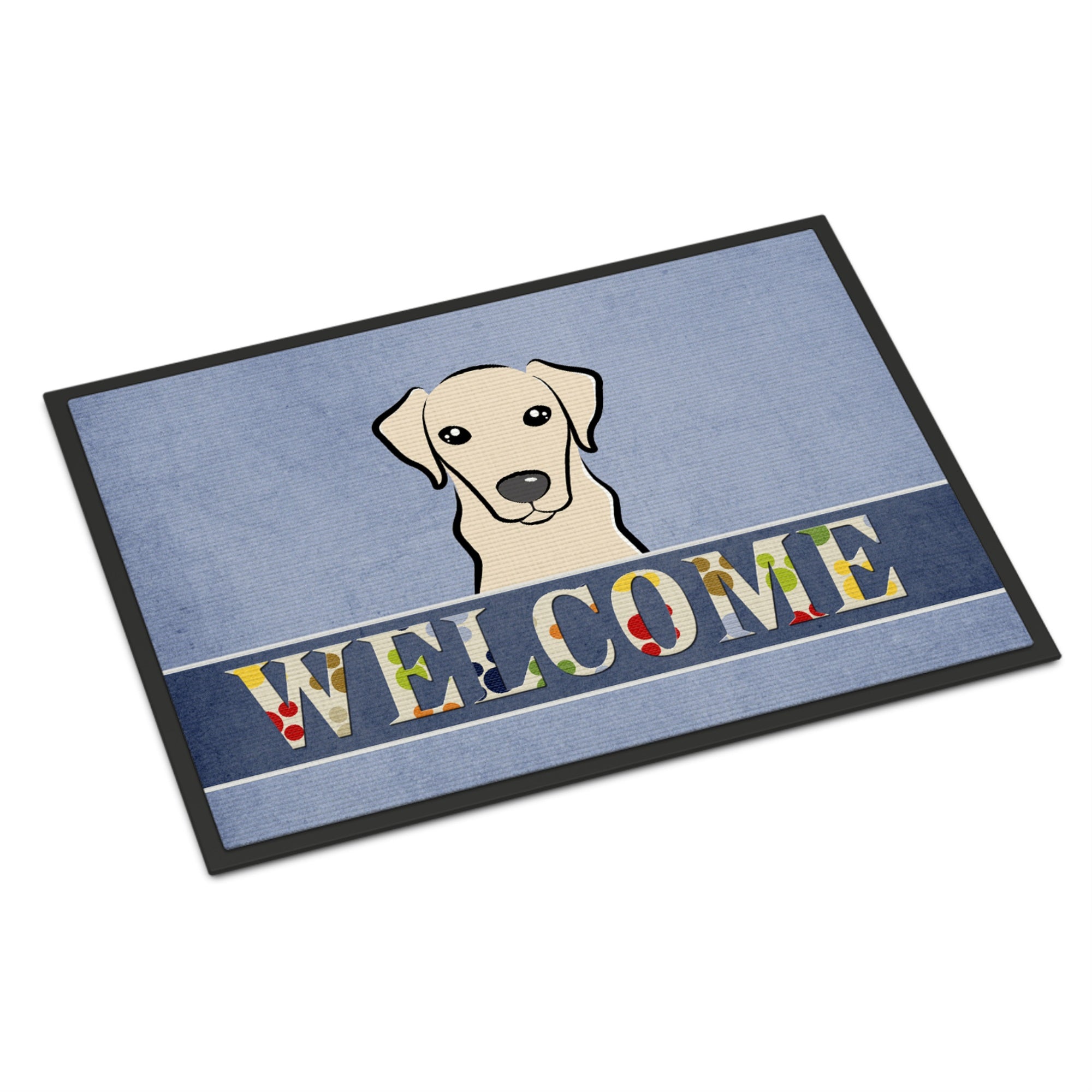 'Caroline'S Treasures Bb1408Jmat Yellow Labrador Welcome Indoor Or Outdoor Mat, 24 X 36'''', Multicolor''