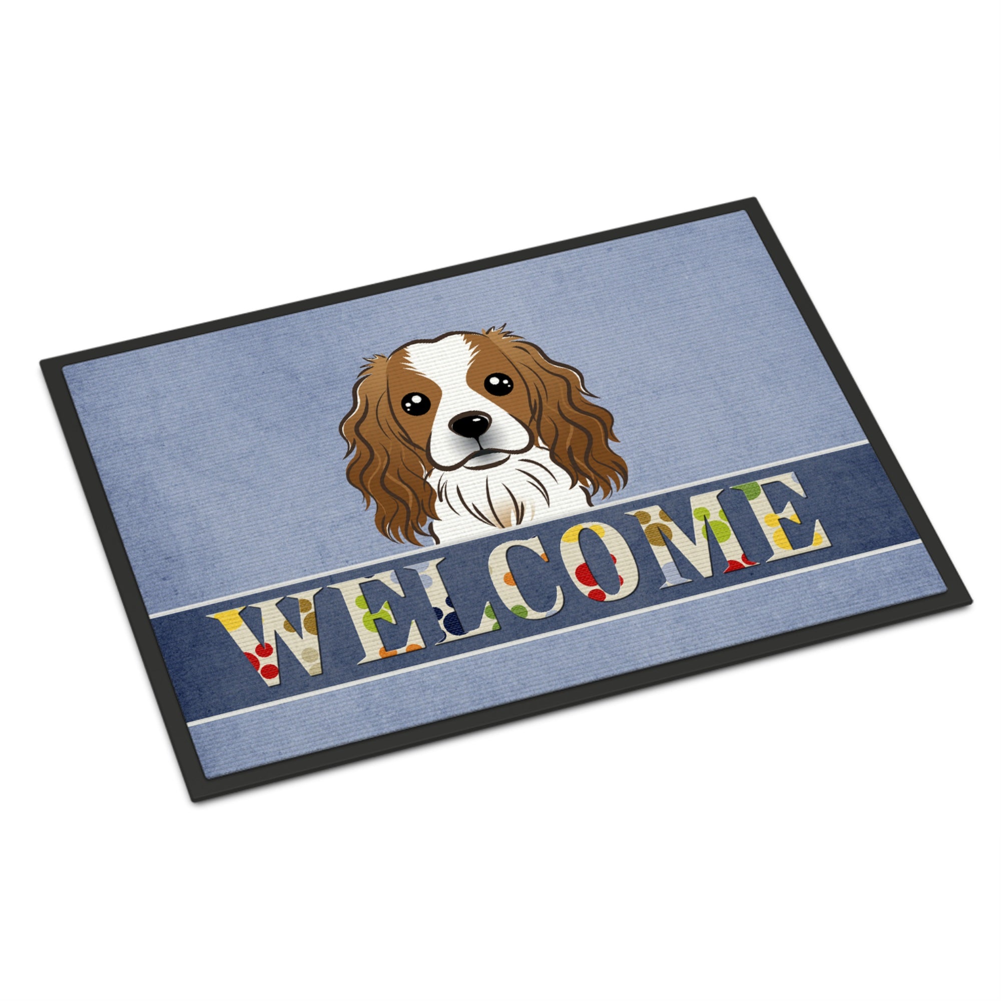 'Caroline'S Treasures Bb1410Jmat Cavalier Spaniel Welcome Indoor Or Outdoor Mat, 24 X 36'''', Multicolor''