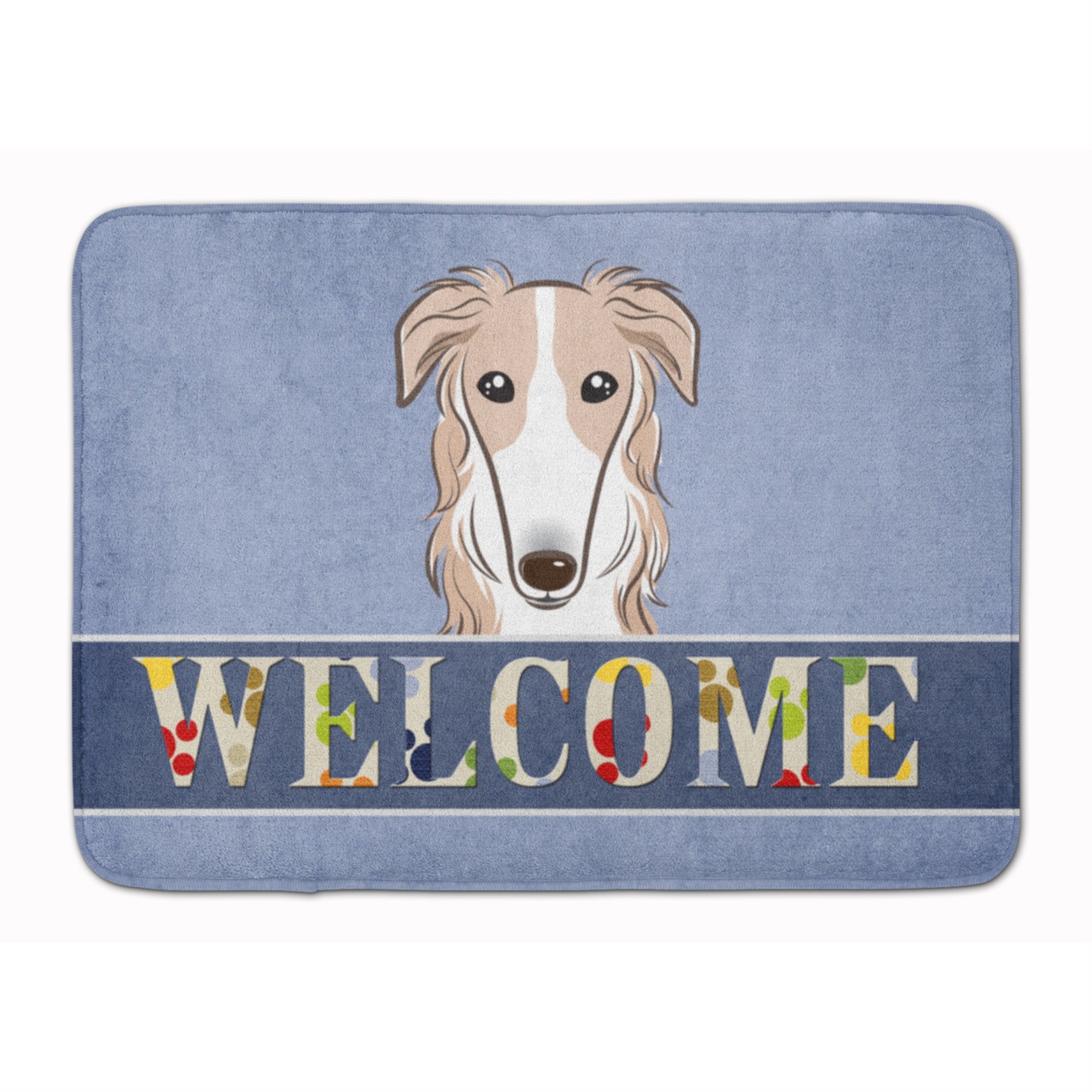 'Caroline'S Treasures Borzoi Welcome Floor Mat, 19'''' X 27'''', Multicolor''