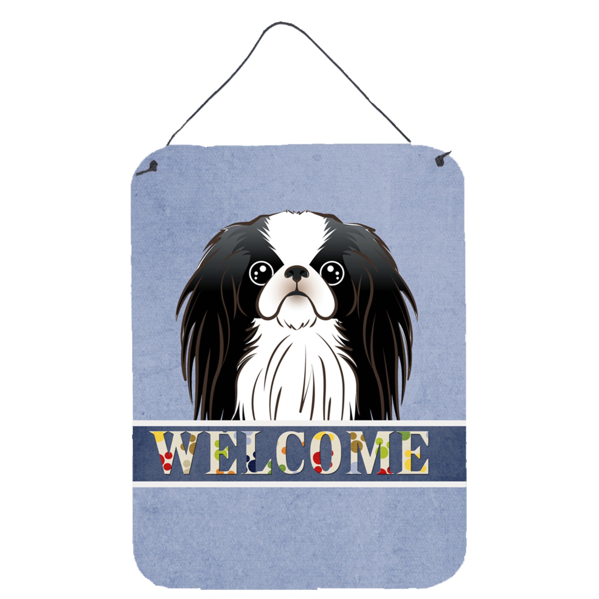 'Caroline'S Treasures Bb1416Ds1216 Japanese Chin Welcome Wall Or Door Hanging Prints, 16 X 12'''', Multicolor''