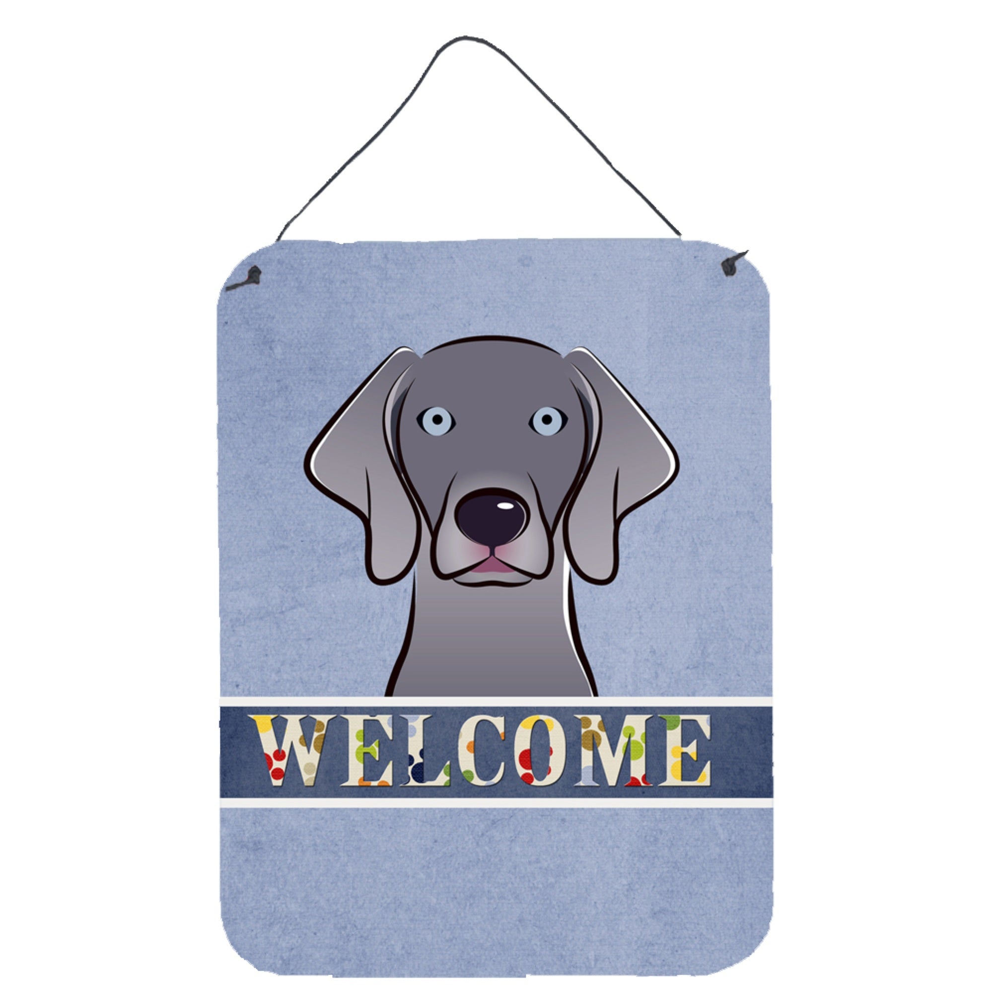 'Caroline'S Treasures Bb1417Ds1216 Weimaraner Welcome Wall Or Door Hanging Prints, 16 X 12'''', Multicolor''