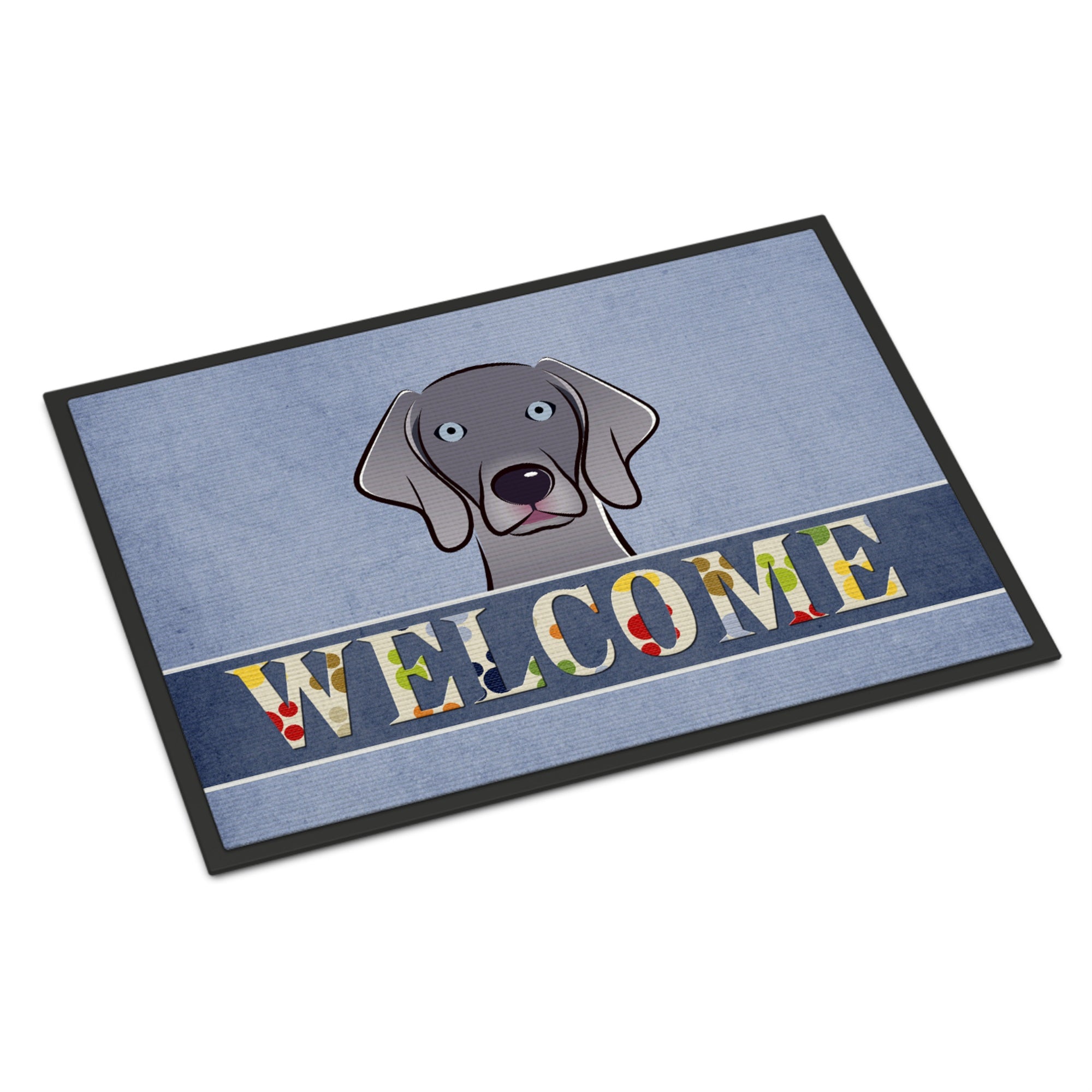 'Caroline'S Treasures Bb1417Jmat Weimaraner Welcome Indoor Or Outdoor Mat, 24 X 36'''', Multicolor''