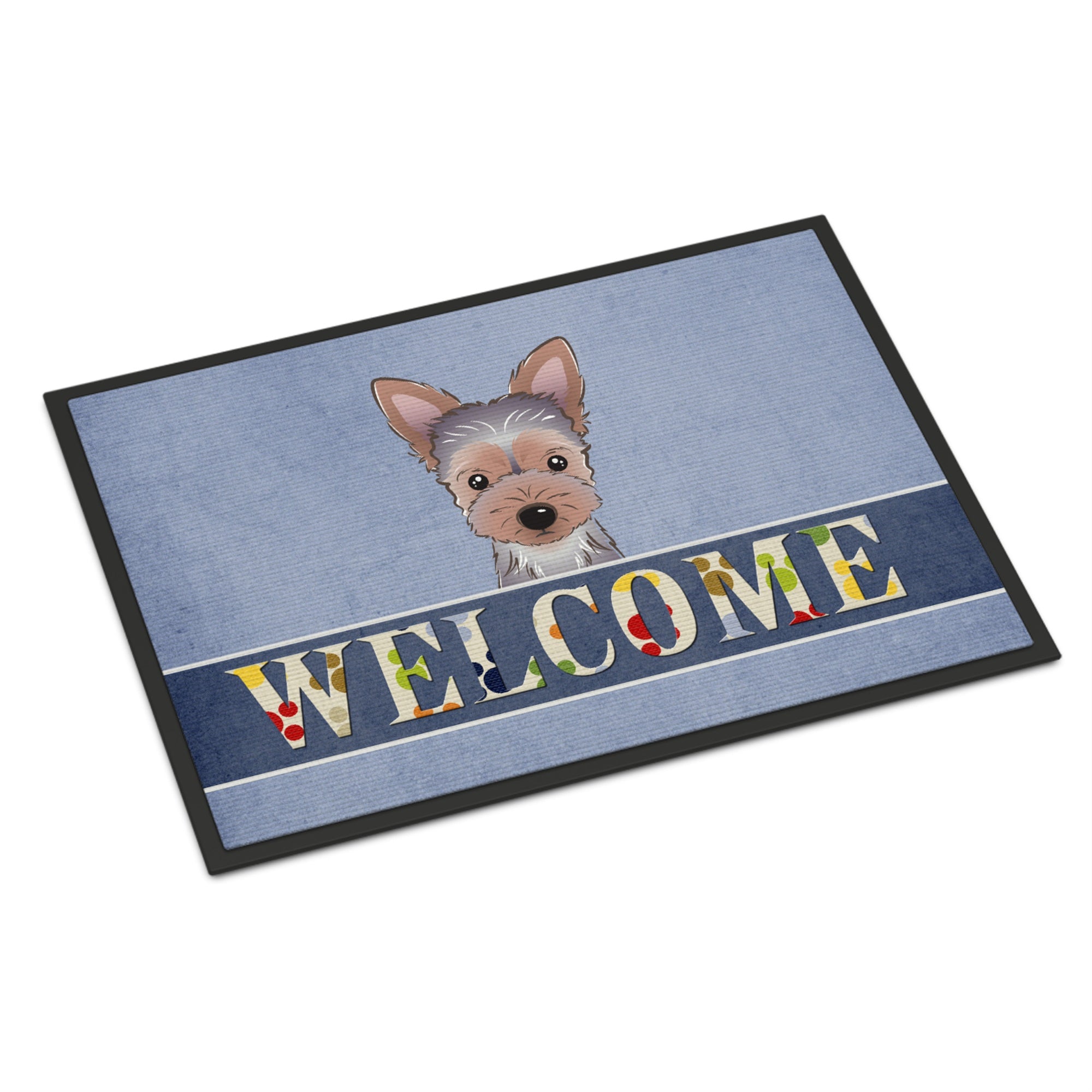 'Caroline'S Treasures Bb1418Jmat Yorkie Puppy Welcome Indoor Or Outdoor Mat, 24 X 36'''', Multicolor''