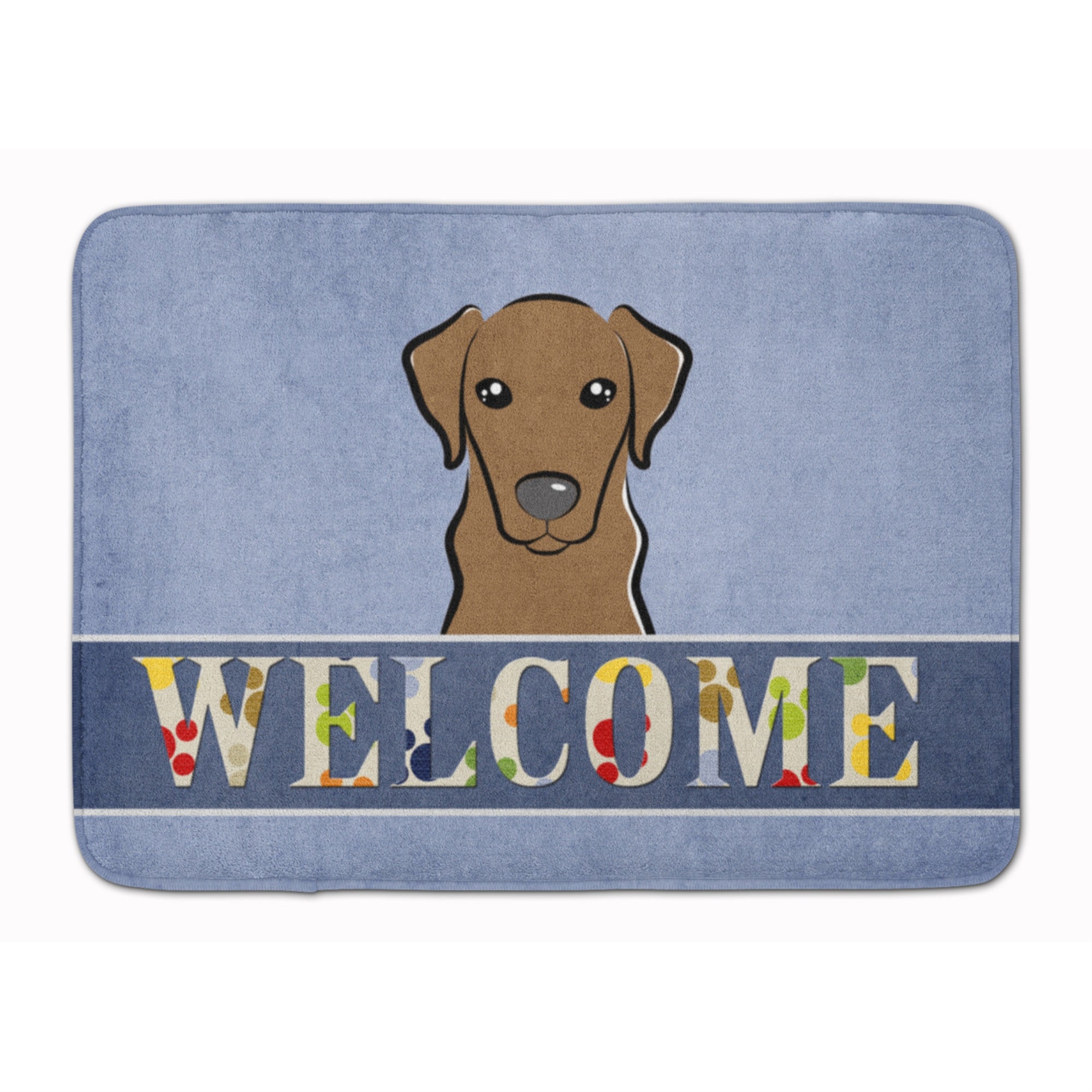 'Caroline'S Treasures Chocolate Labrador Welcome Floor Mat, 19'''' X 27'''', Multicolor''
