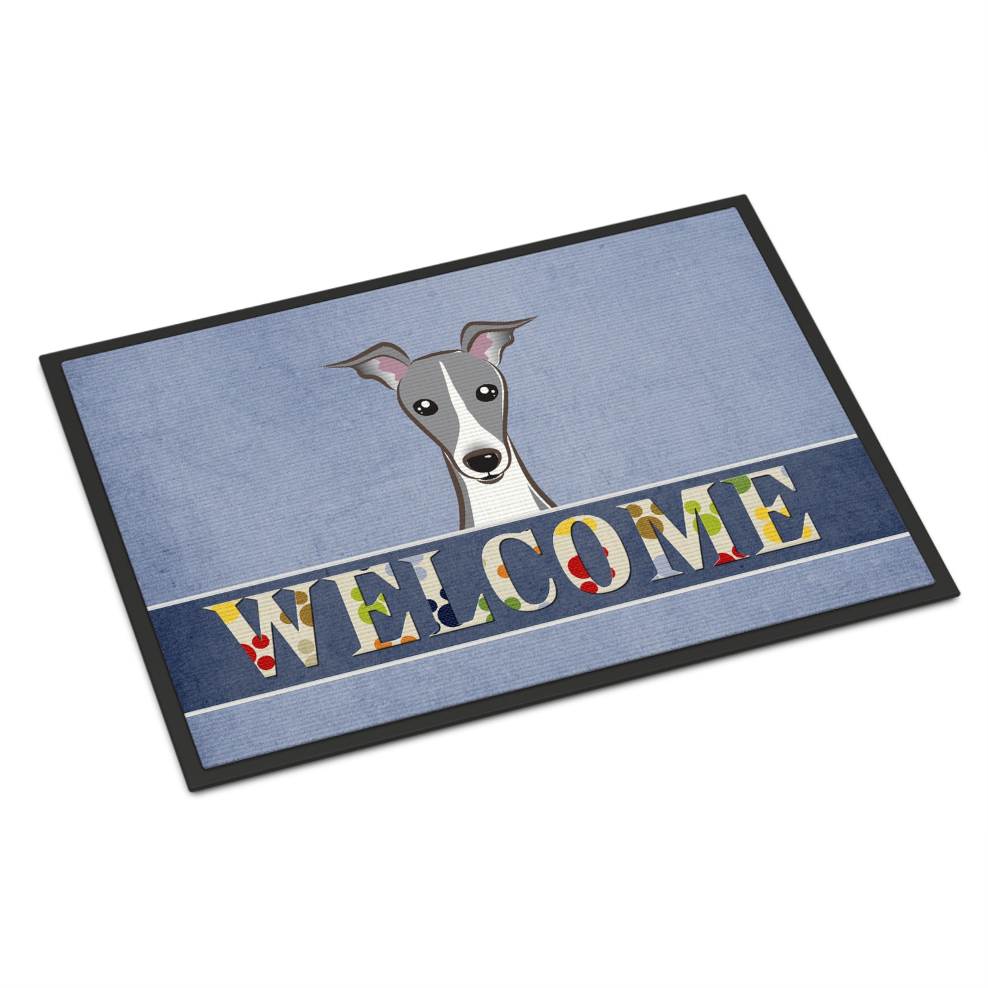 'Caroline'S Treasures Bb1422Mat Italian Greyhound Welcome Indoor Or Outdoor Mat, 18 X 27'''', Multicolor''
