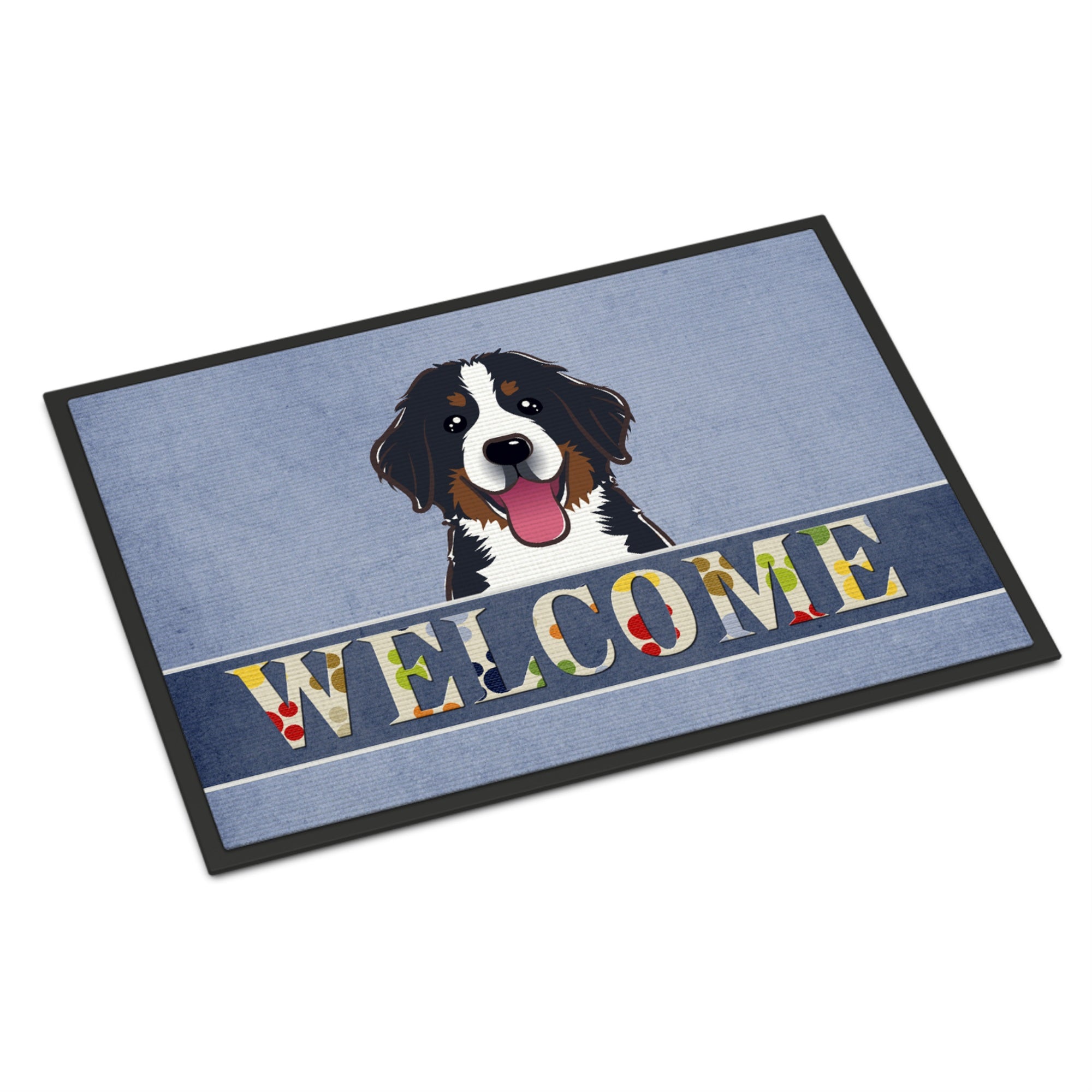 'Caroline'S Treasures Bb1423Jmat Bernese Mountain Dog Welcome Indoor Or Outdoor Mat, 24 X 36'''', Multicolor''