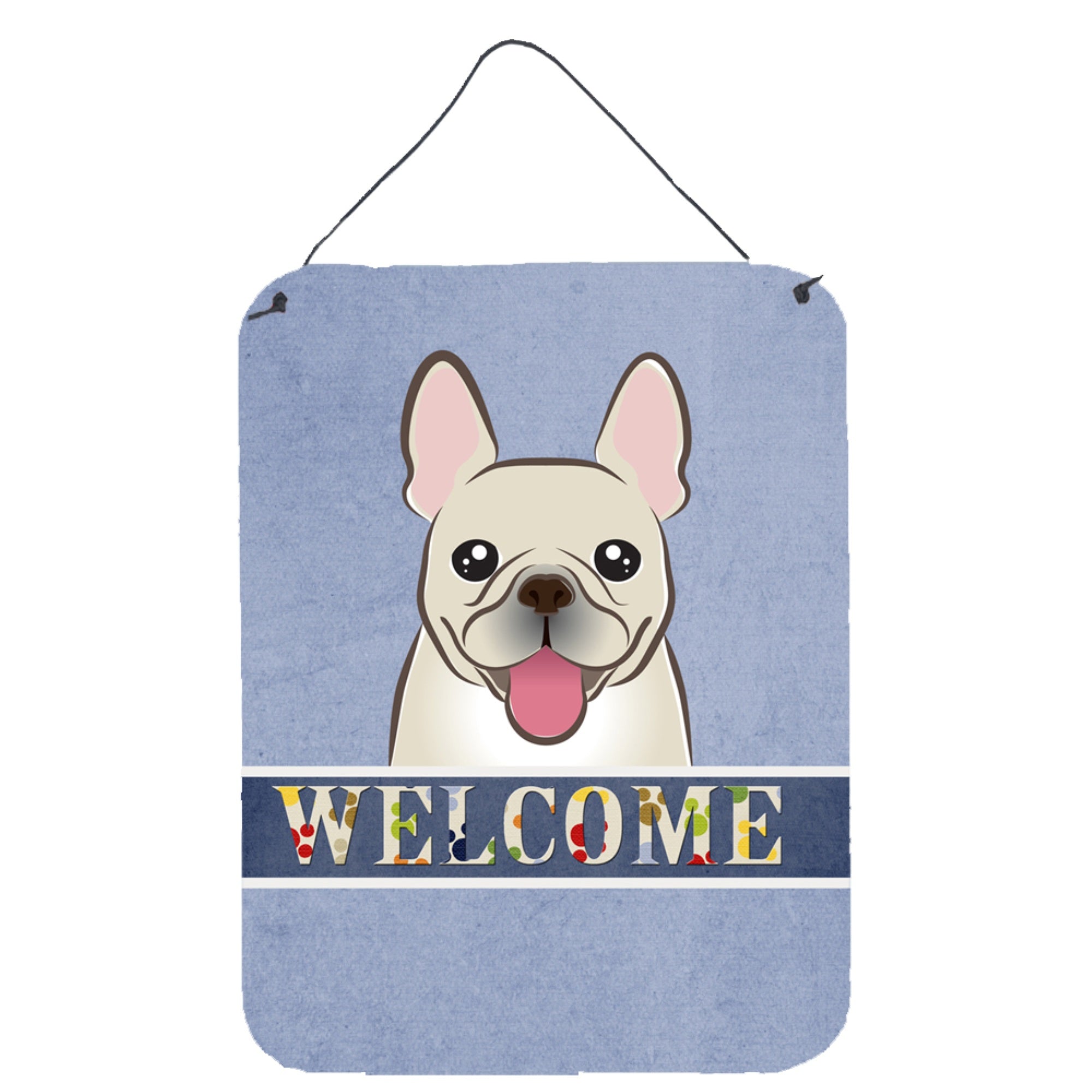 'Caroline'S Treasures Bb1424Ds1216 French Bulldog Welcome Wall Or Door Hanging Prints, 16 X 12'''', Multicolor''