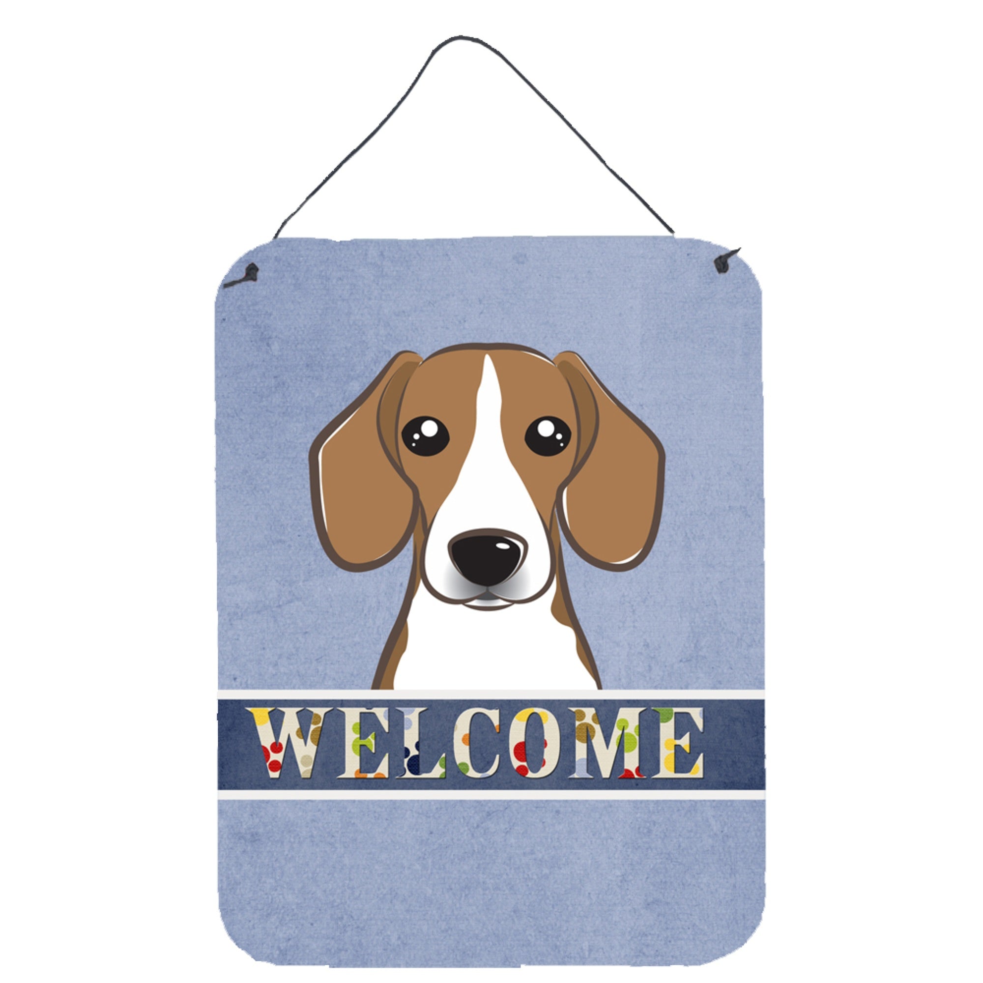 'Caroline'S Treasures Bb1425Ds1216 Beagle Welcome Wall Or Door Hanging Prints, 16 X 12'''', Multicolor''