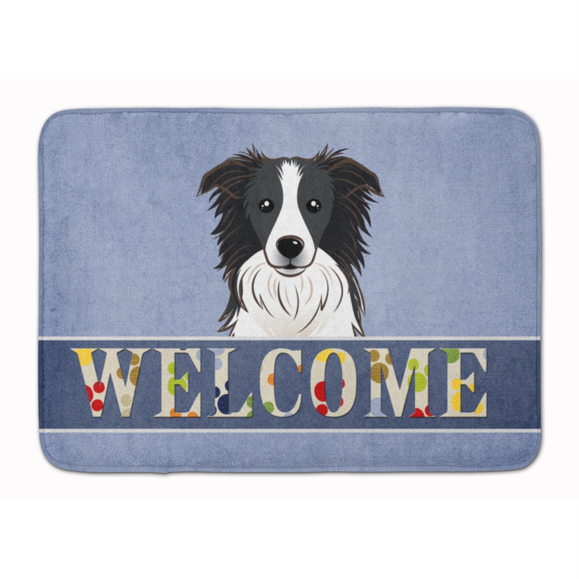 'Caroline'S Treasures Border Collie Welcome Floor Mat, 19'''' X 27'''', Multicolor''