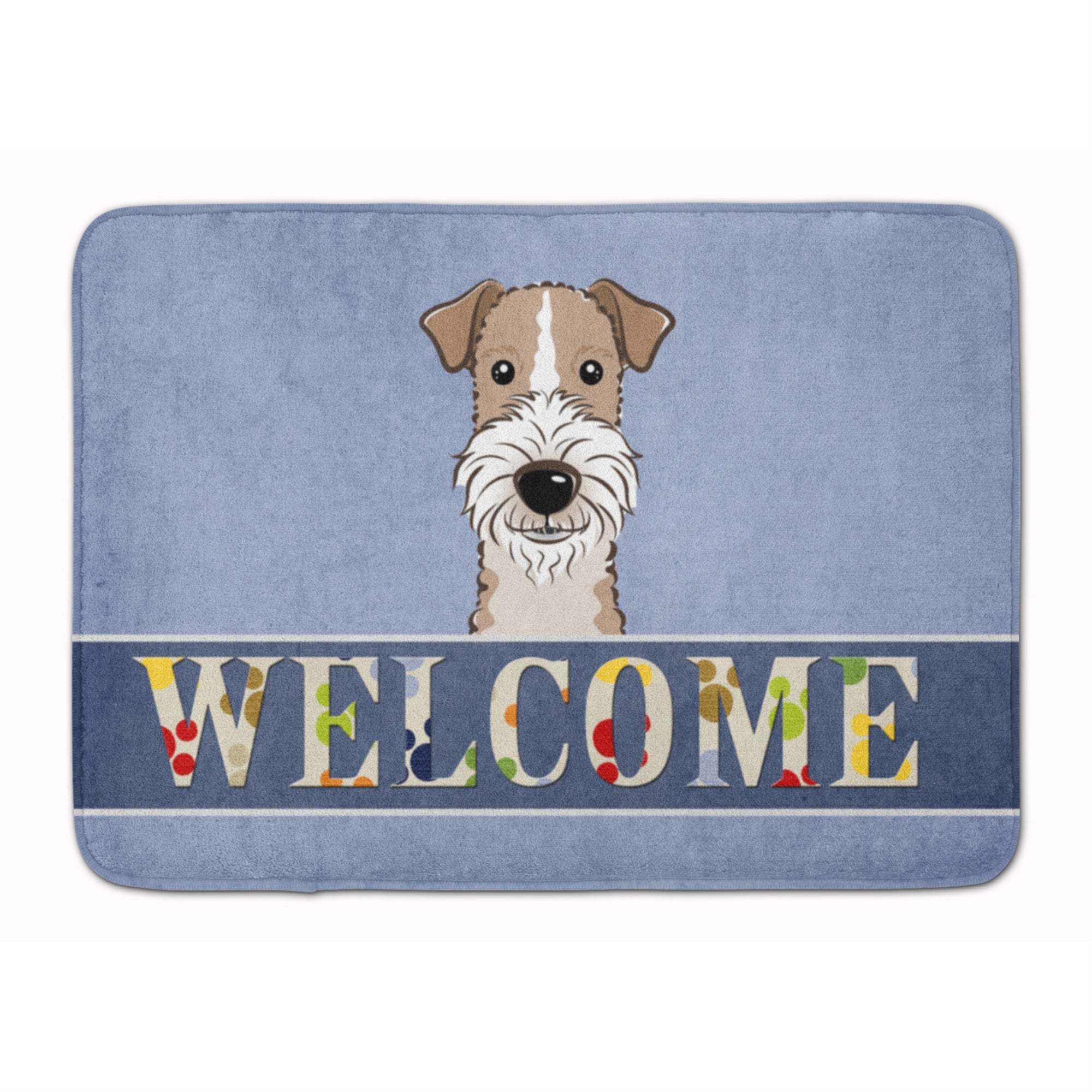 'Caroline'S Treasures Wire Haired Fox Terrier Welcome Floor Mat, 19'''' X 27'''', Multicolor''