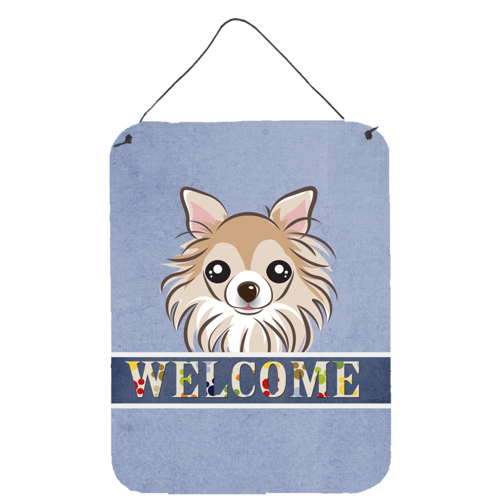 'Caroline'S Treasures Bb1437Ds1216 Chihuahua Welcome Wall Or Door Hanging Prints, 16 X 12'''', Multicolor''