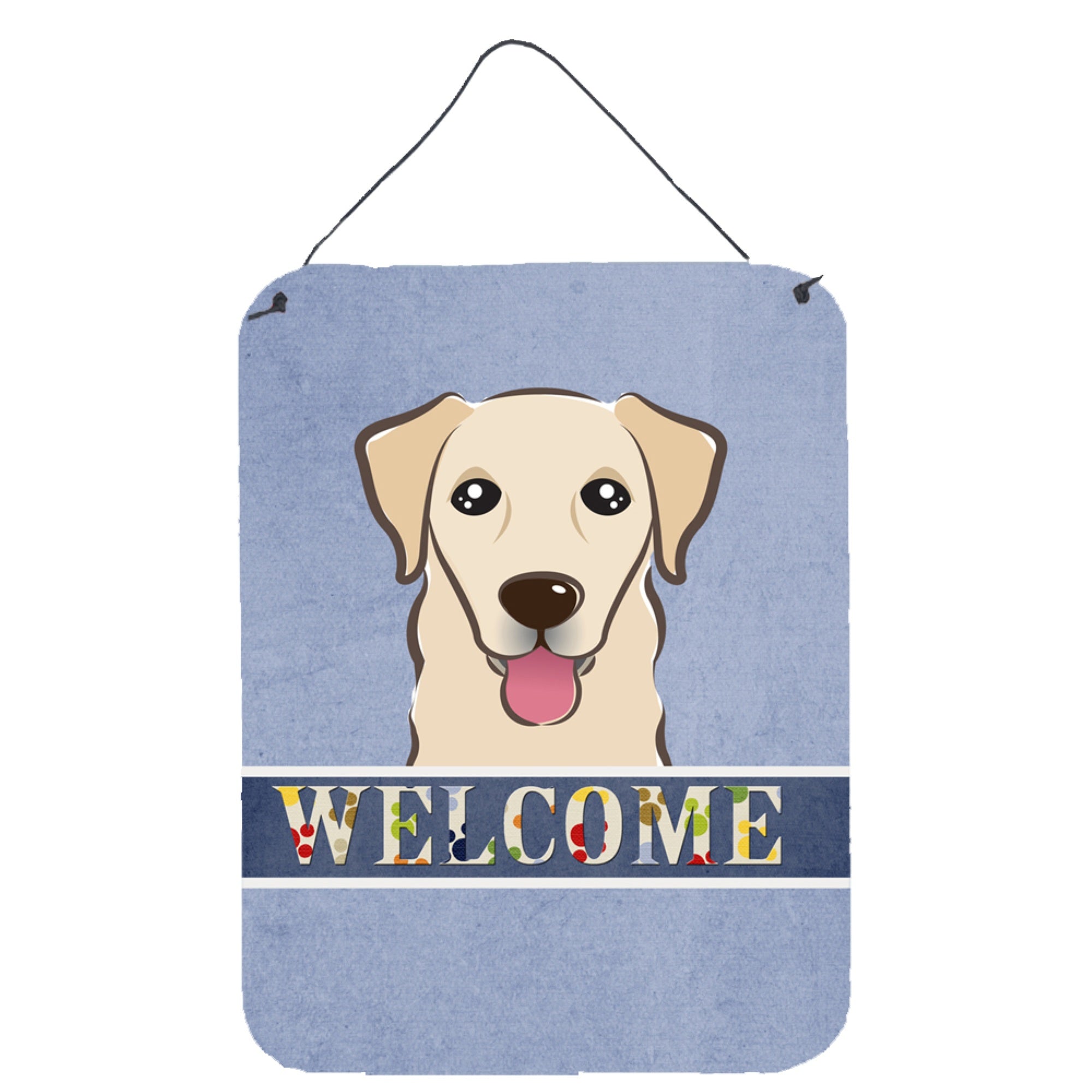 'Caroline'S Treasures Bb1438Ds1216 Golden Retriever Welcome Wall Or Door Hanging Prints, 16 X 12'''', Multicolor''