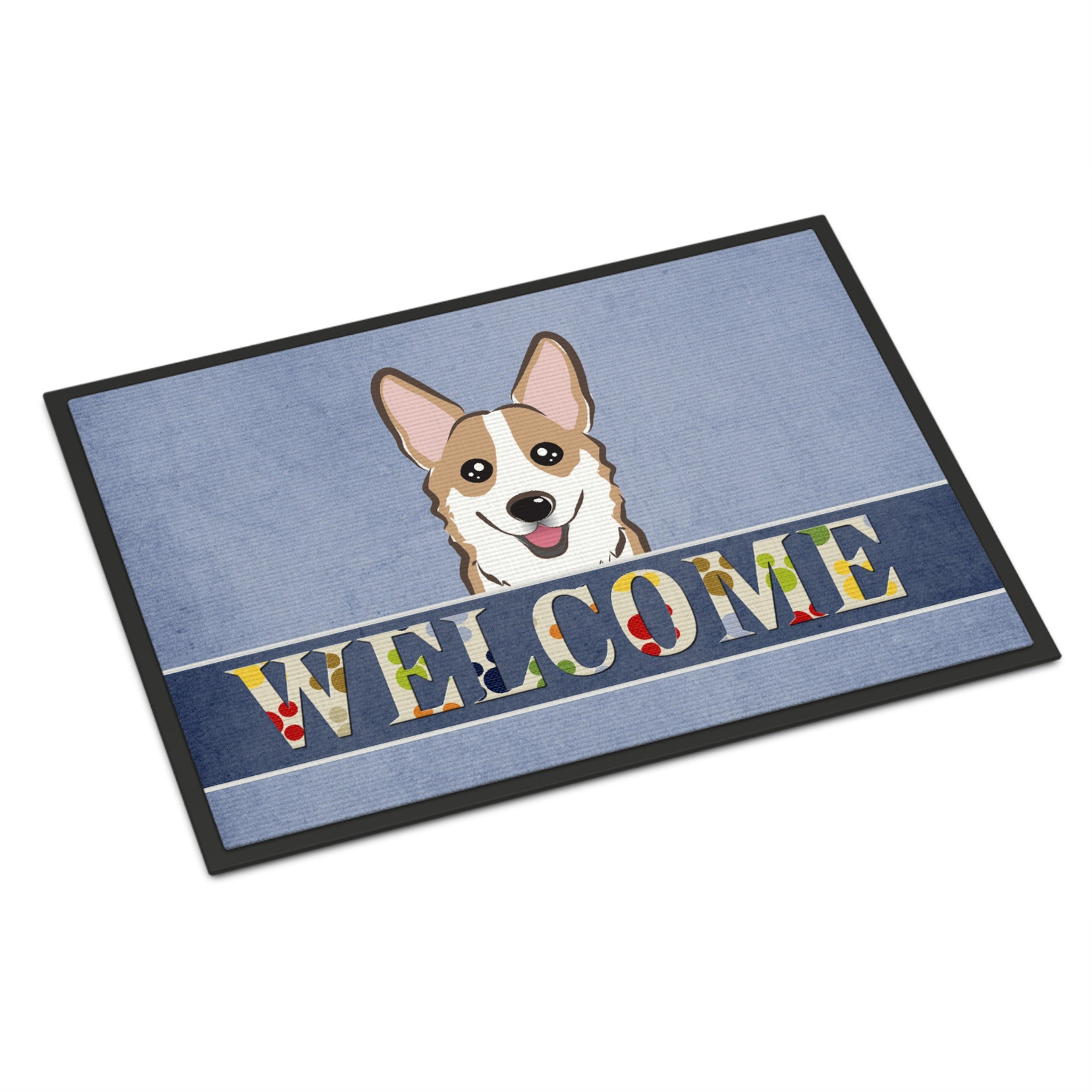 'Caroline'S Treasures Bb1439Mat Sable Corgi Welcome Indoor Or Outdoor Mat, 18 X 27'''', Multicolor''
