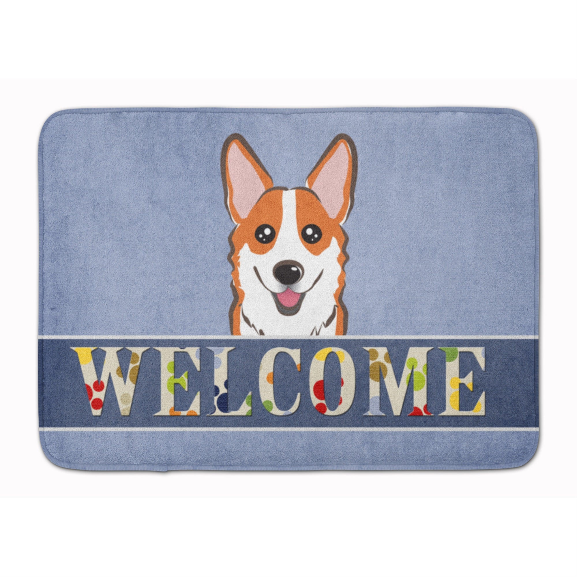 'Caroline'S Treasures Red Corgi Welcome Floor Mat, 19'''' X 27'''', Multicolor''