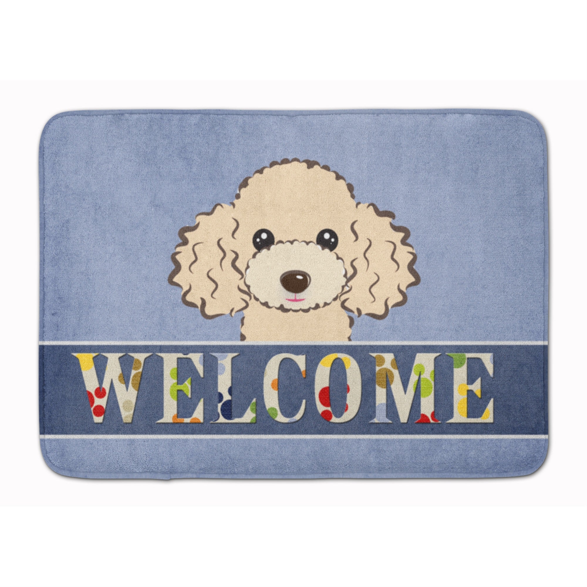 'Caroline'S Treasures Buff Poodle Welcome Floor Mat, 19'''' X 27'''', Multicolor''
