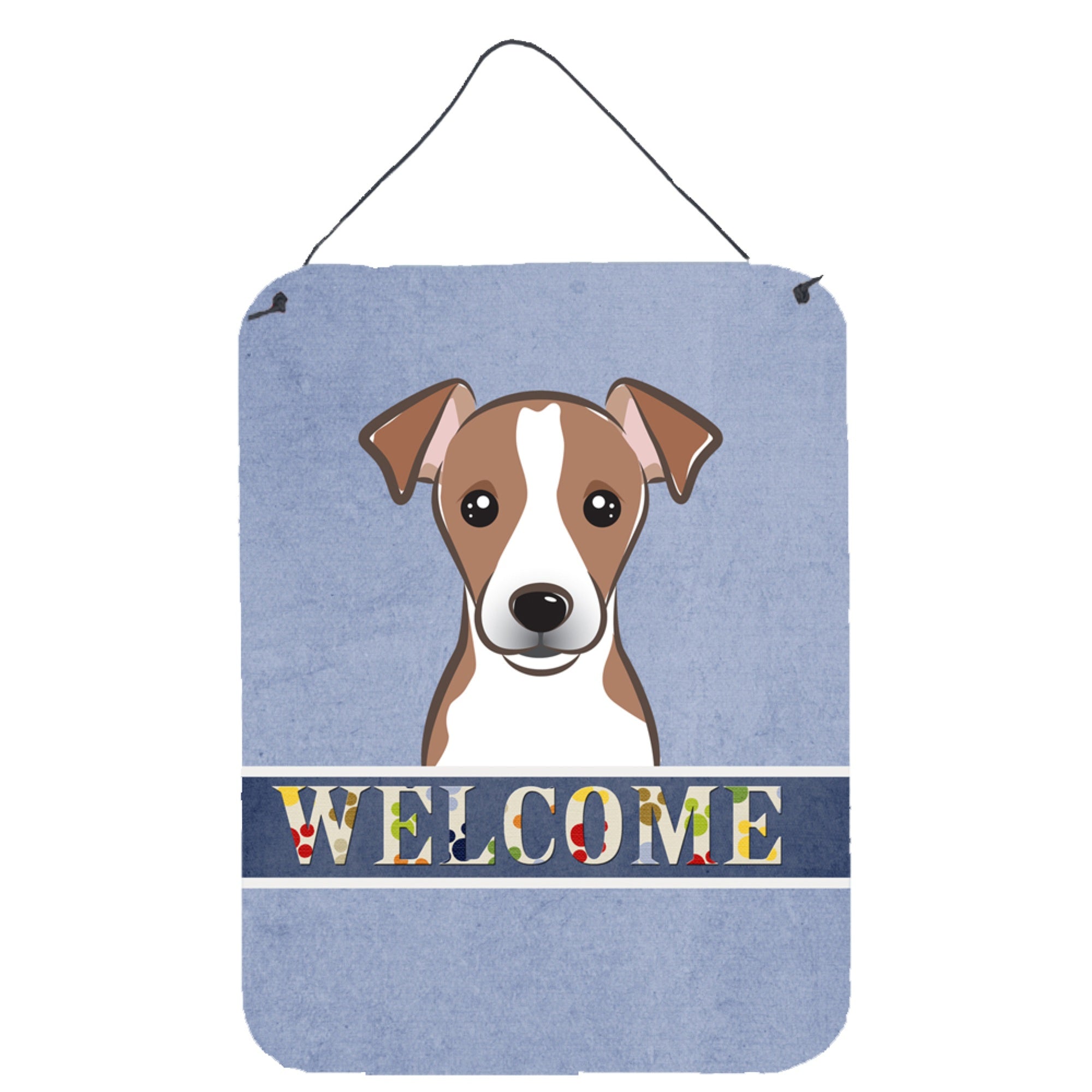 'Caroline'S Treasures Bb1446Ds1216 Jack Russell Terrier Welcome Wall Or Door Hanging Prints, 16 X 12'''', Multicolor''