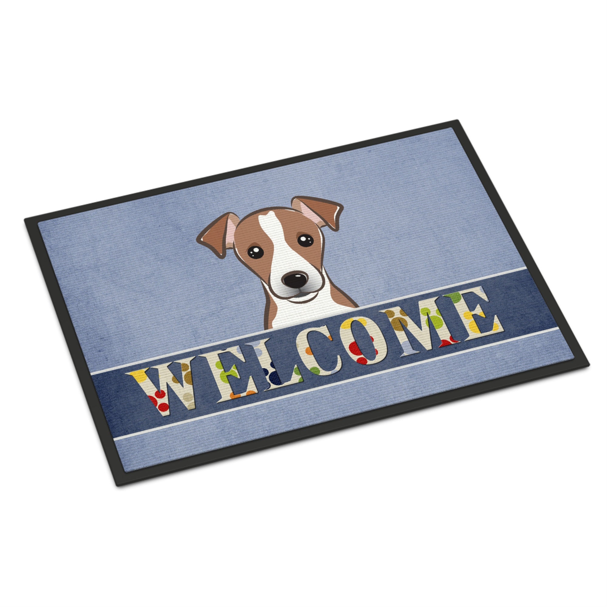 'Caroline'S Treasures Bb1446Mat Jack Russell Terrier Welcome Indoor Or Outdoor Mat, 18 X 27'''', Multicolor''