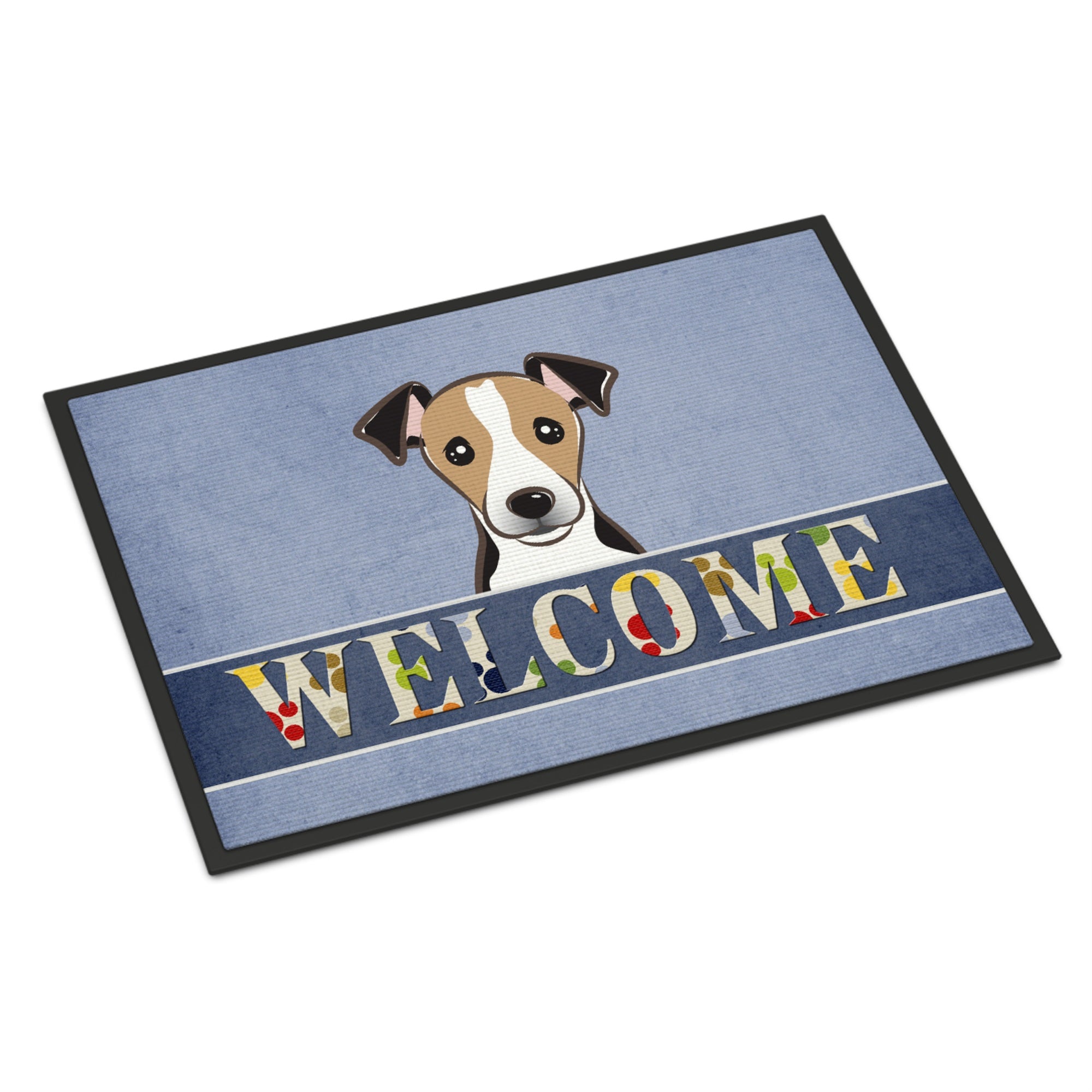'Caroline'S Treasures Bb1447Jmat Jack Russell Terrier Welcome Indoor Or Outdoor Mat, 24 X 36'''', Multicolor''