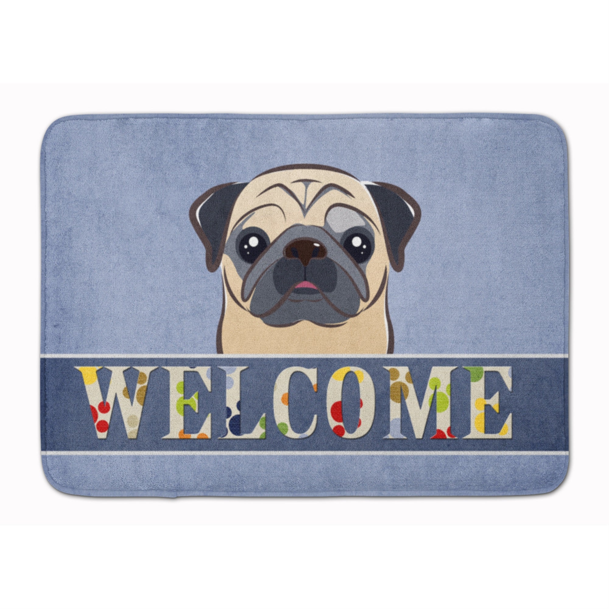 'Caroline'S Treasures Fawn Pug Welcome Floor Mat, 19'''' X 27'''', Multicolor''