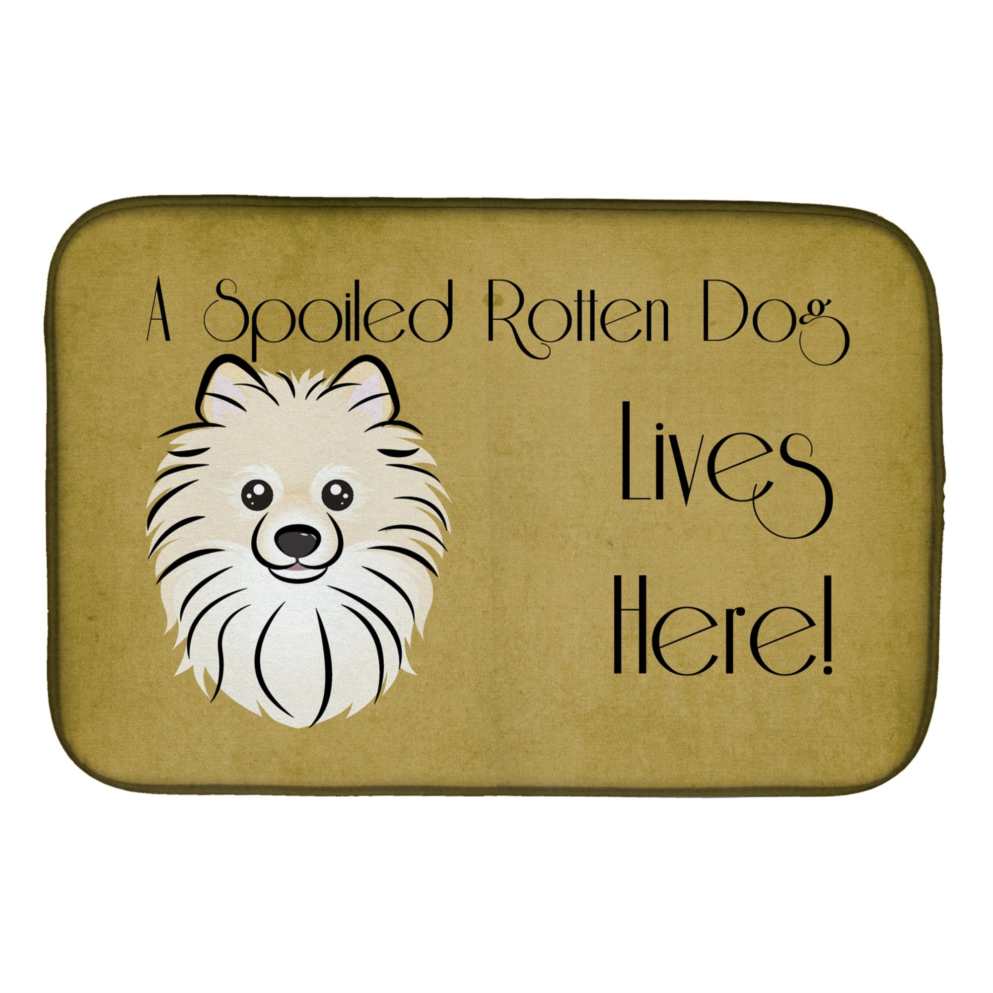 'Caroline'S Treasures Bb1455Ddm Dish Drying Mat, 14'''' X 21'''', Spoiled''
