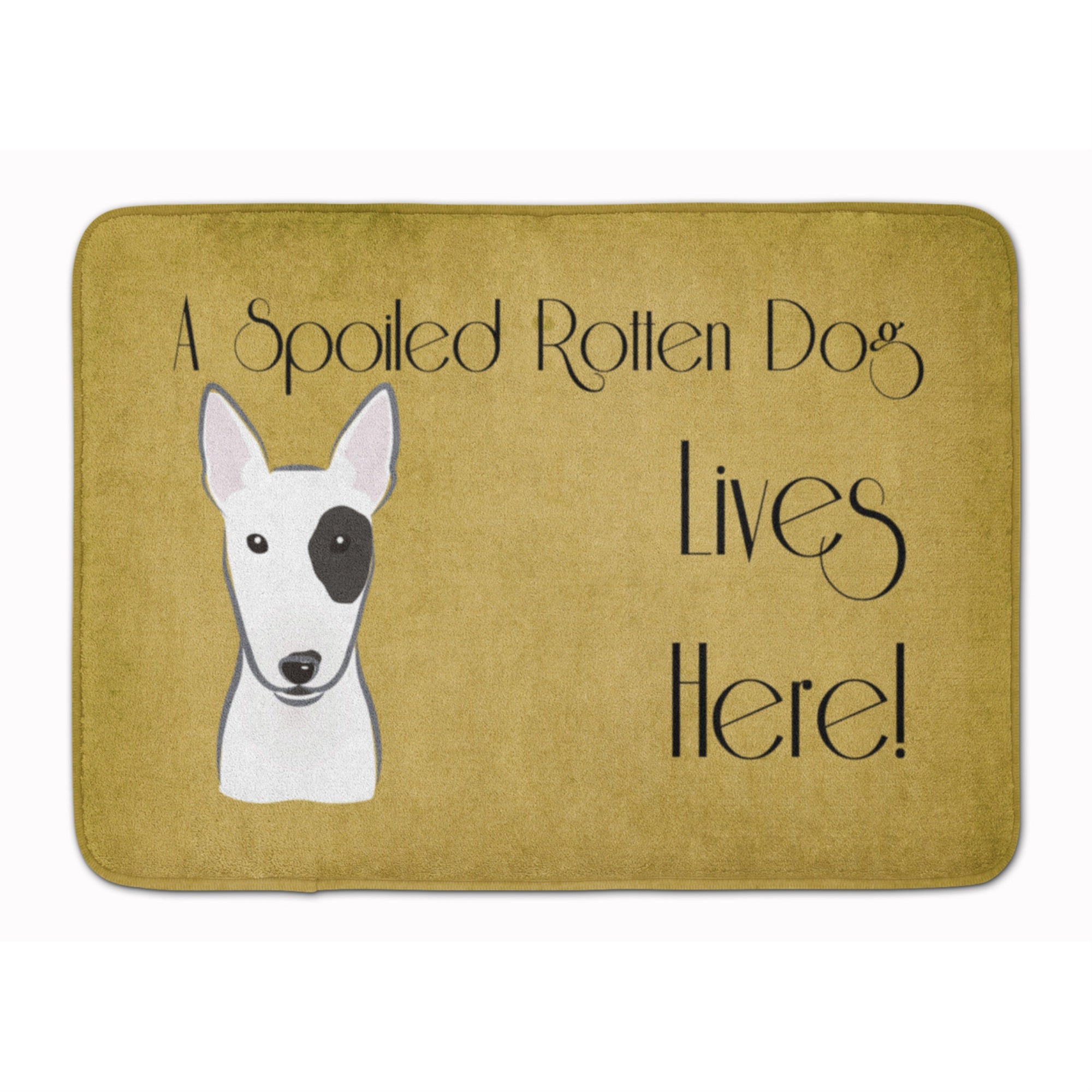 'Caroline'S Treasures Bull Terrier Spoiled Dog Lives Here, 19'''' X 27'''', Multicolor''