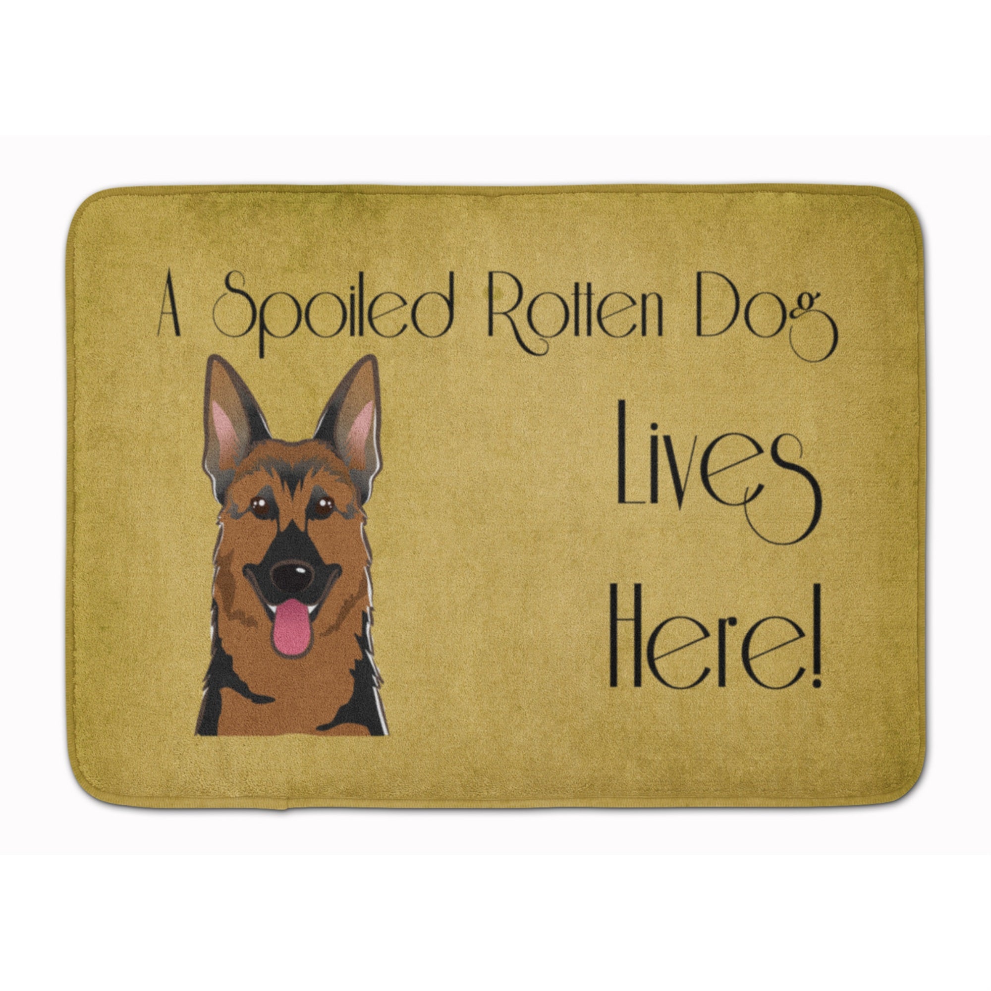 'Caroline'S Treasures German Shepherd Spoiled Dog Lives Here, 19'''' X 27'''', Multicolor''