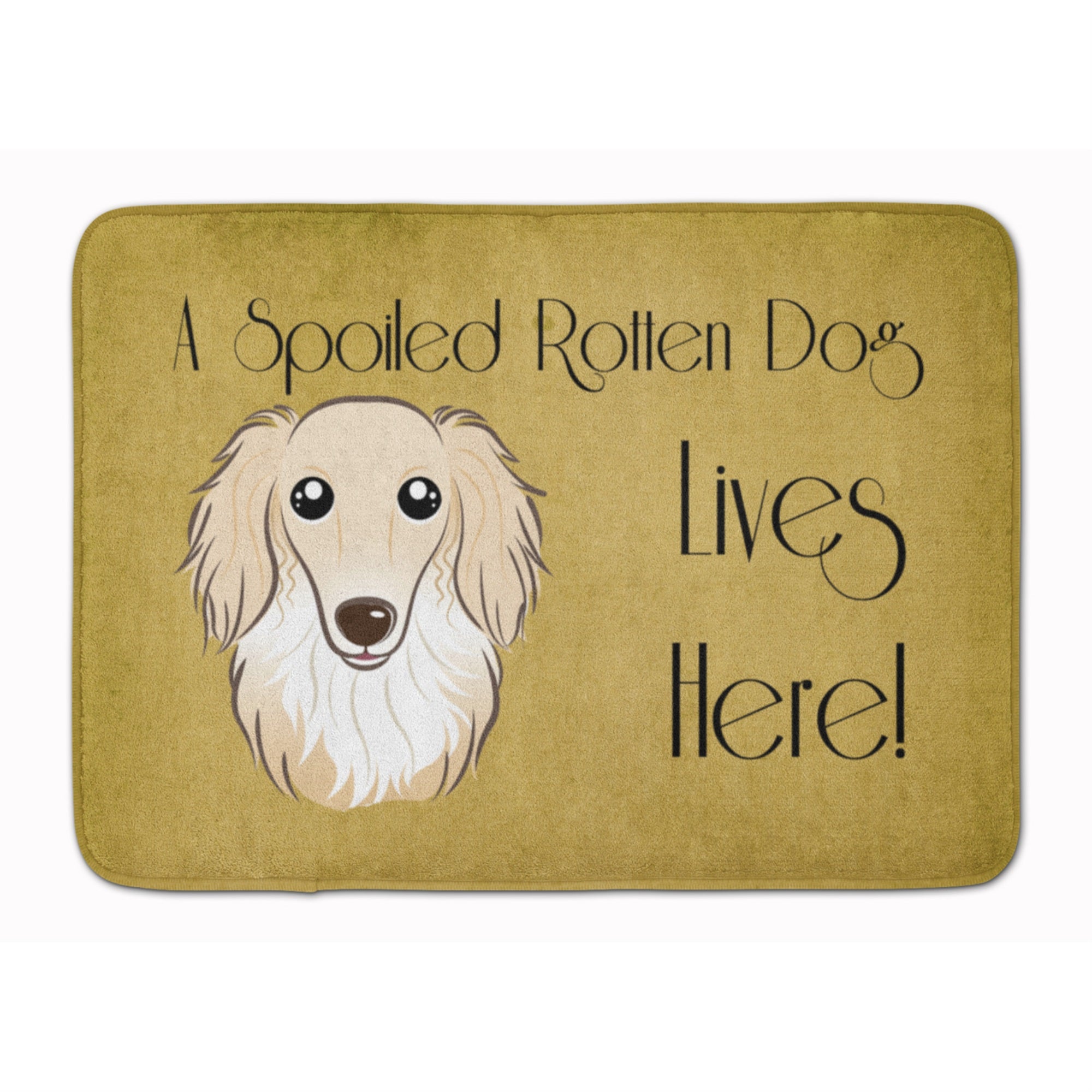 'Caroline'S Treasures Longhair Creme Dachshund Spoiled Dog, 19'''' X 27'''', Multicolor''