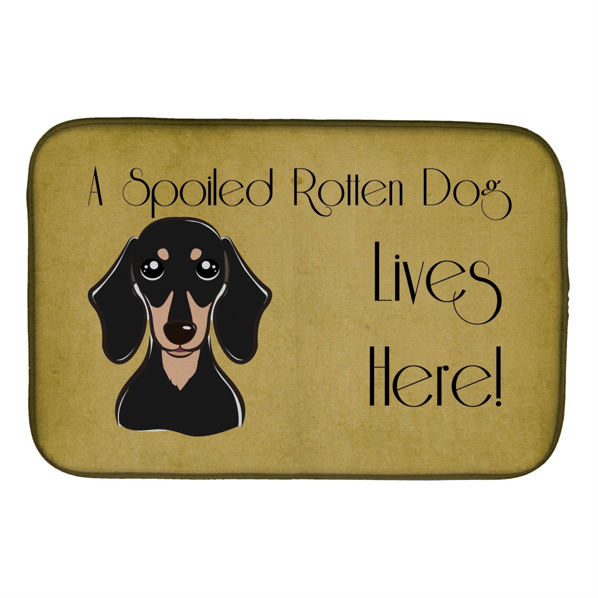 'Caroline'S Treasures Bb1463Ddm Dish Drying Mat, 14'''' X 21'''', Spoiled''