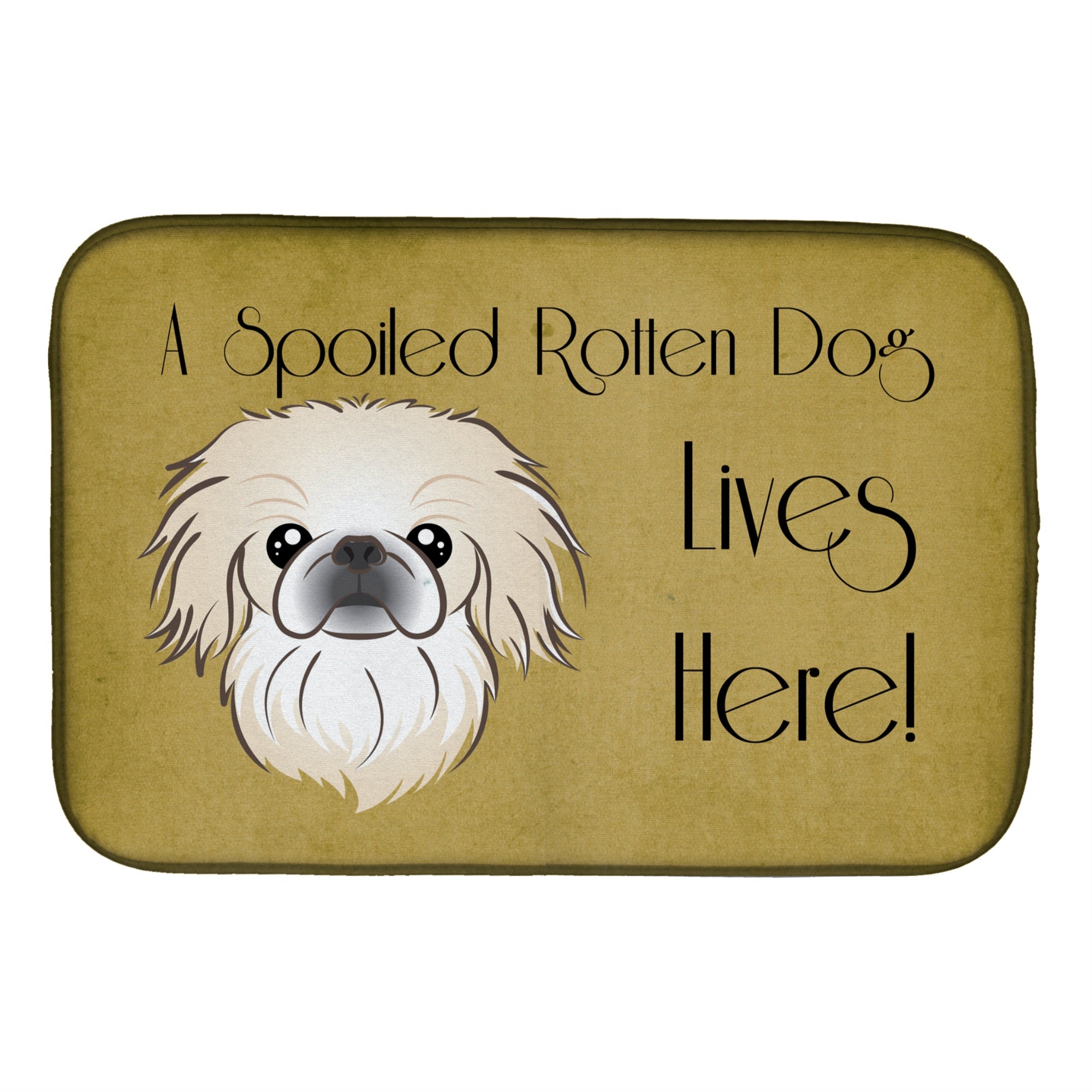 'Caroline'S Treasures Adds A Touch Of Flair Dish Drying Mat, 14'''' X 21'''', Spoiled''