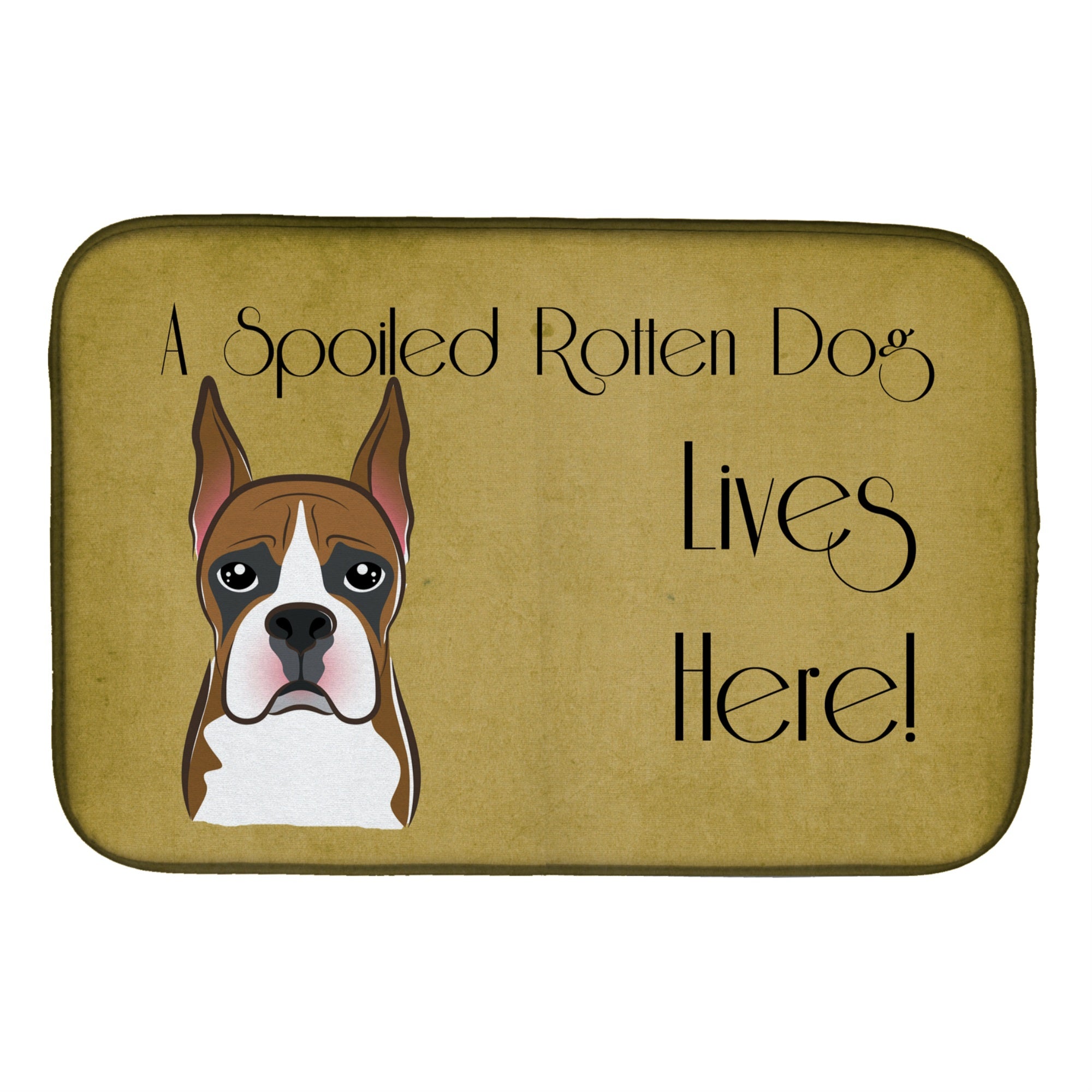 'Caroline'S Treasures Bb1471Ddm Dish Drying Mat, 14'''' X 21'''', Spoiled''