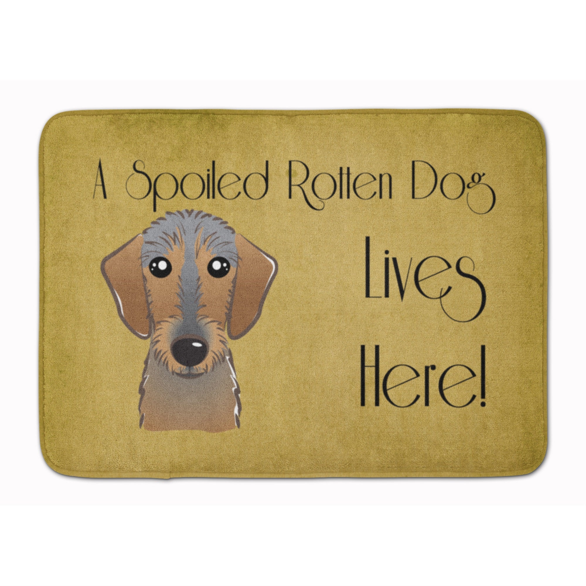 'Caroline'S Treasures Wirehaired Dachshund Spoiled Dog Floor Mat, 19'''' X 27'''', Multicolor''