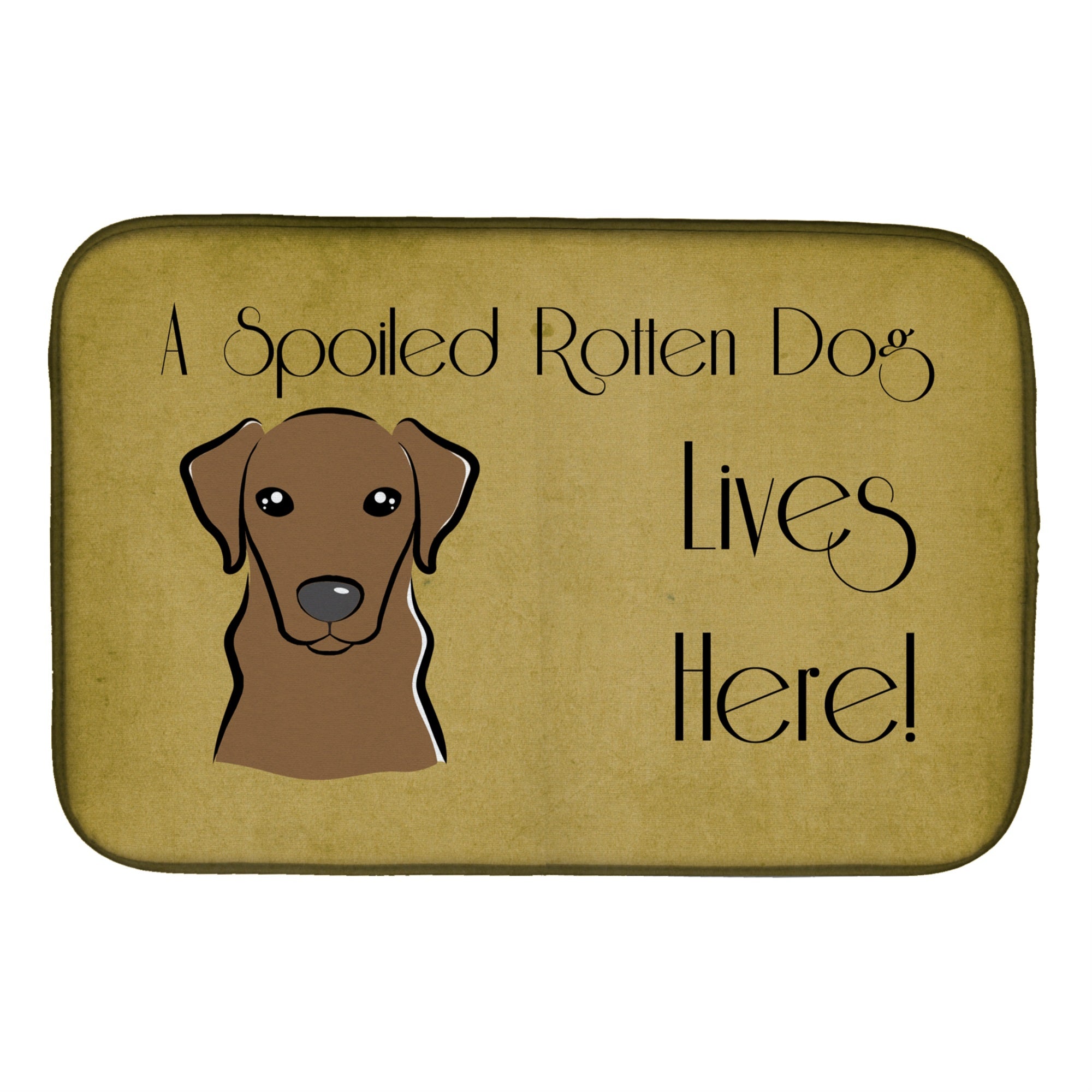 'Caroline'S Treasures Bb1482Ddm Dish Drying Mat, 14 X 21, Spoiled''