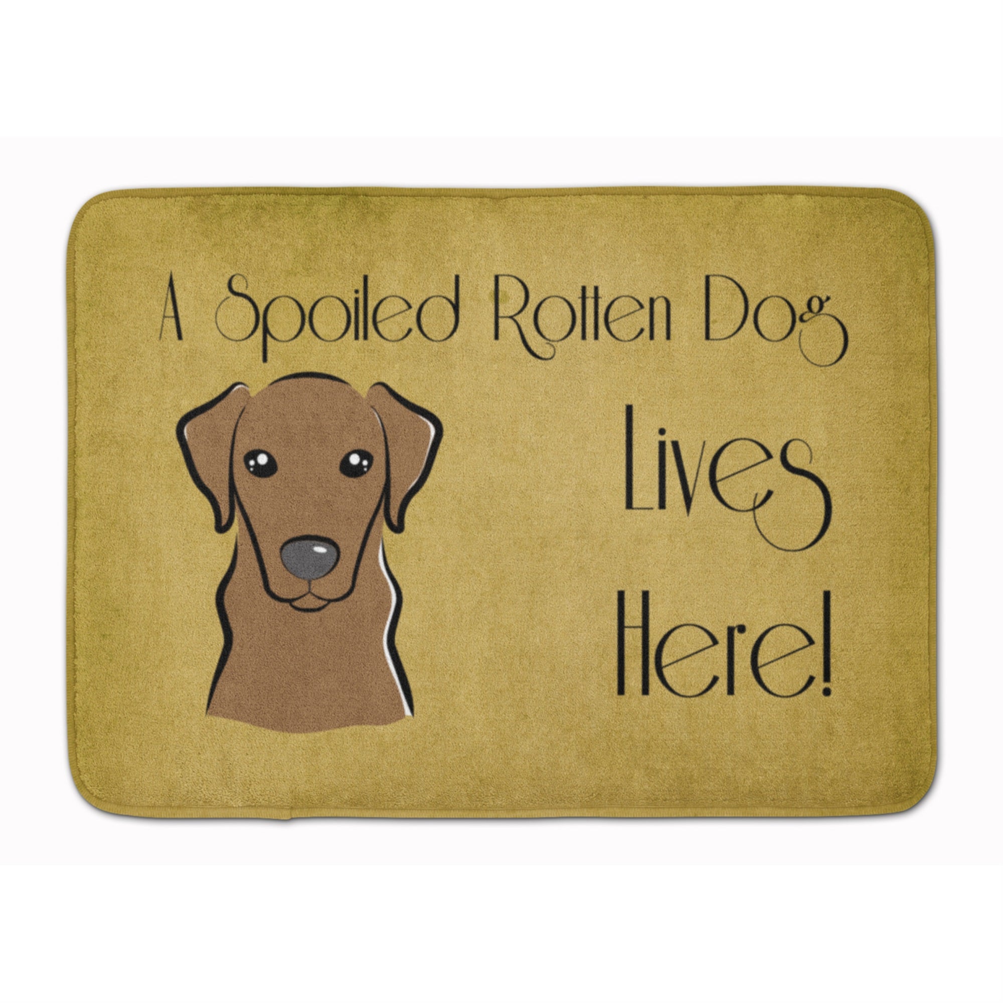 'Caroline'S Treasures Chocolate Labrador Spoiled Dog Floor Mat, 19'''' X 27'''', Multicolor''