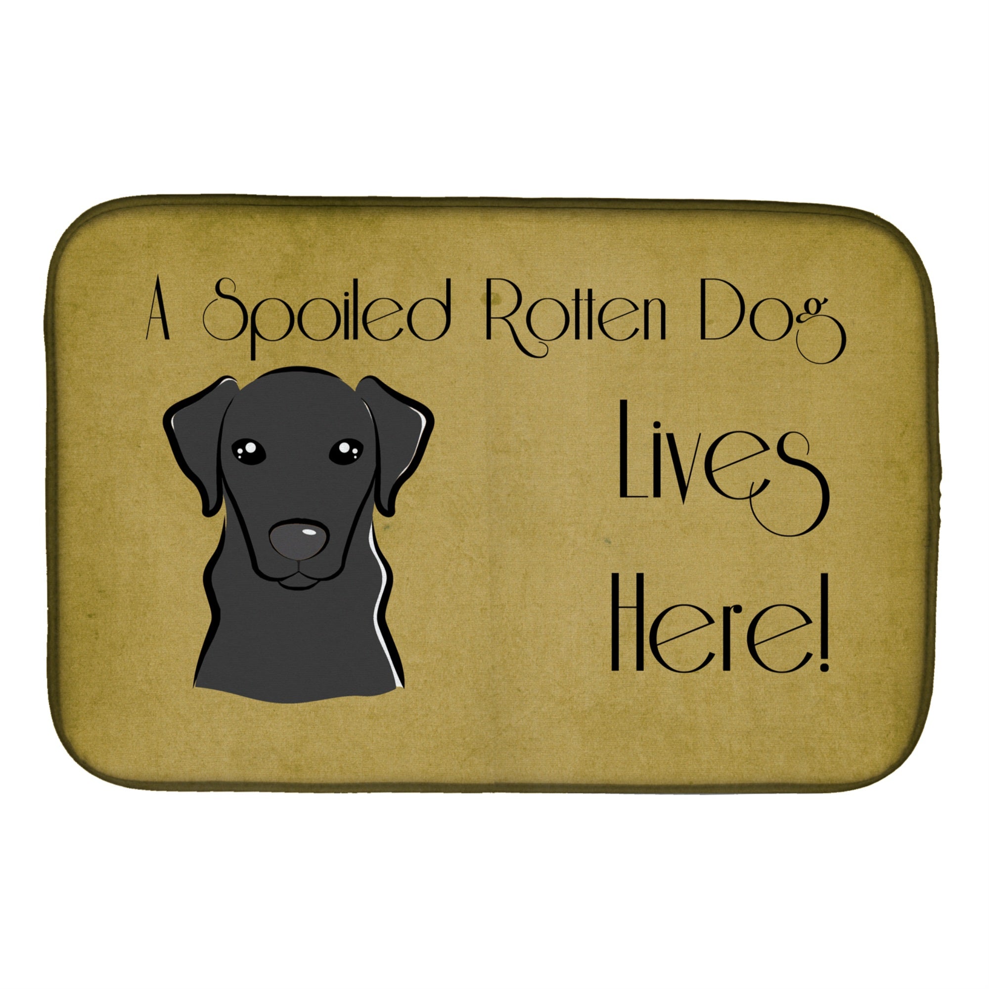 'Caroline'S Treasures Bb1483Ddm Dish Drying Mat, 14'''' X 21'''', Spoiled''