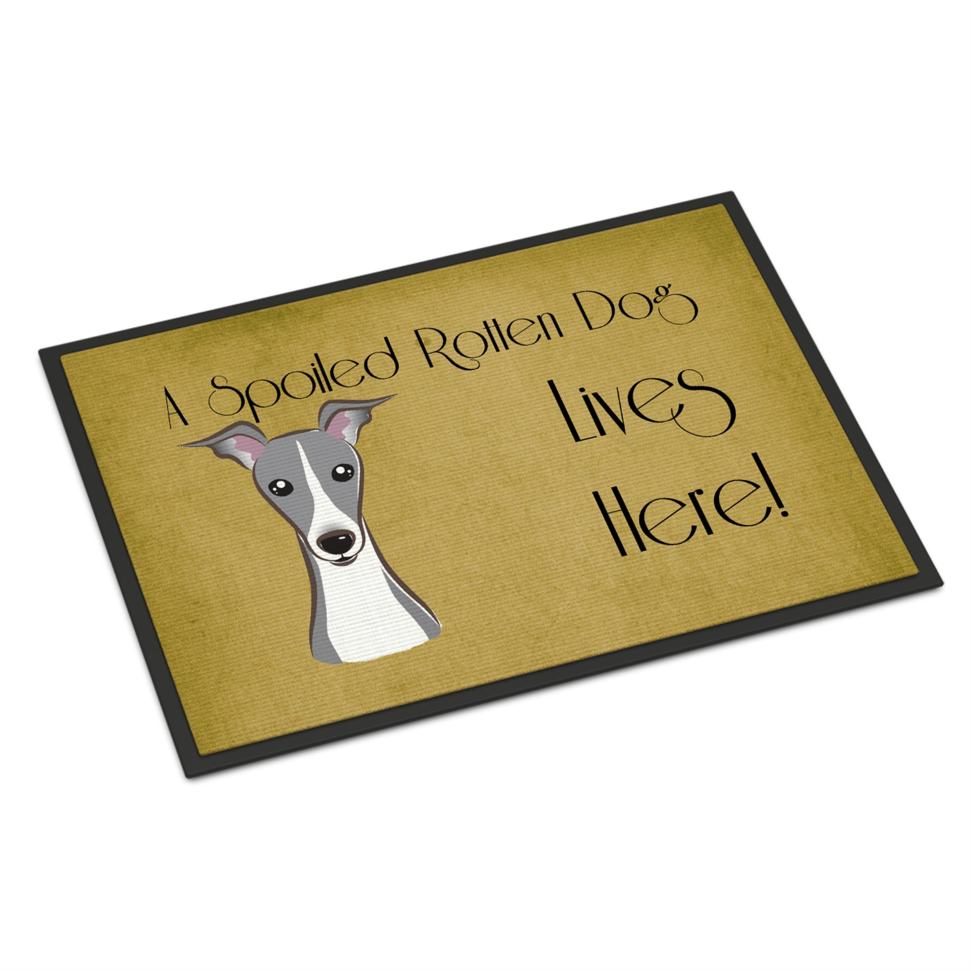 'Caroline'S Treasures Bb1484Jmat Italian Greyhound Spoiled Dog Lives Here Indoor Or Outdoor Mat, 24 X 36'''', Multicolor''