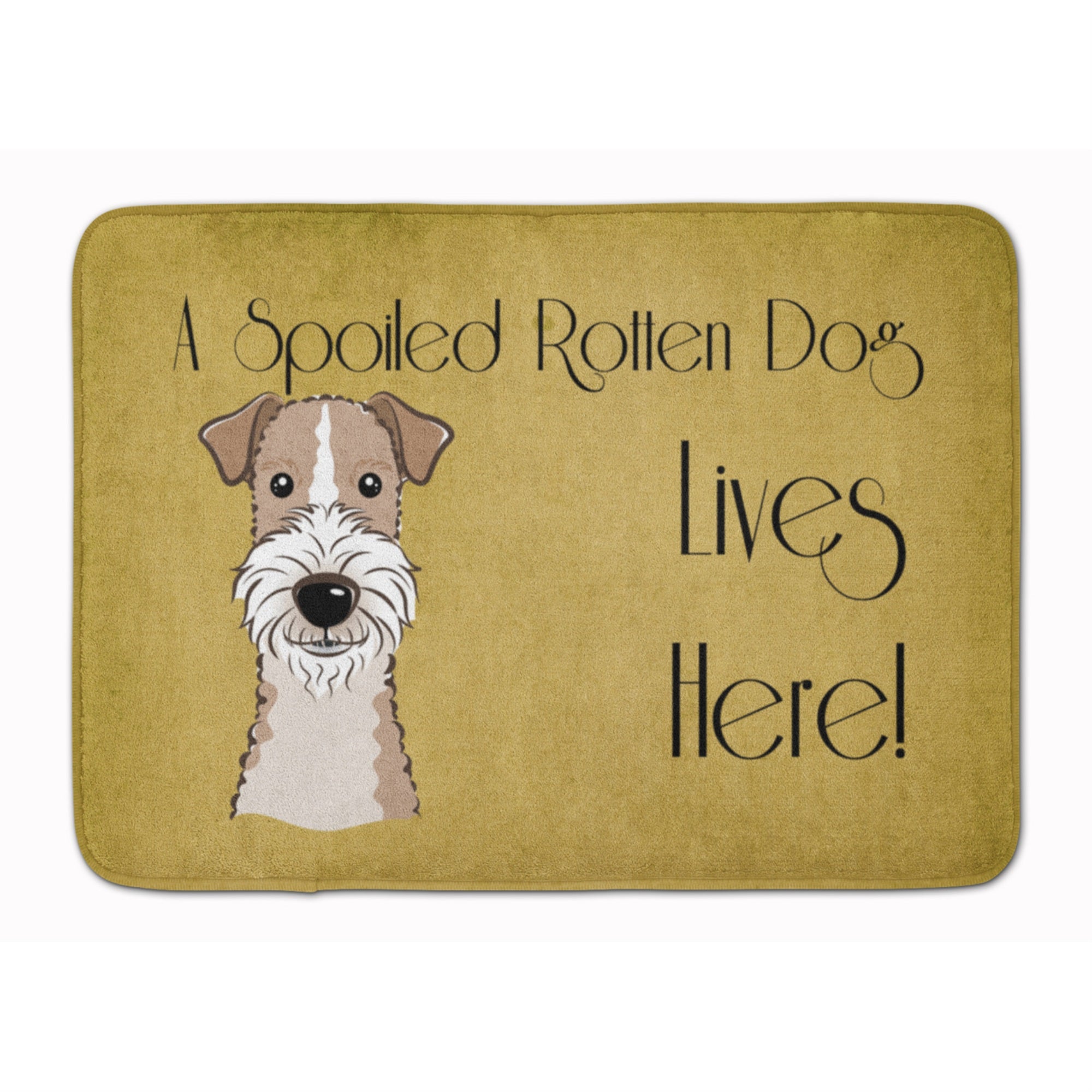 'Caroline'S Treasures Wire Haired Fox Terrier Spoiled Dog, 19'''' X 27'''', Multicolor''