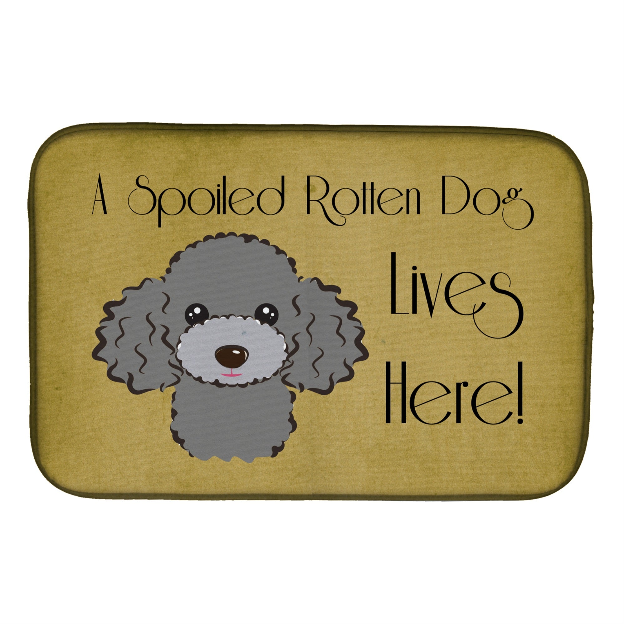 'Caroline'S Treasures Bb1507Ddm Dish Drying Mat, 14 X 21, Spoiled''