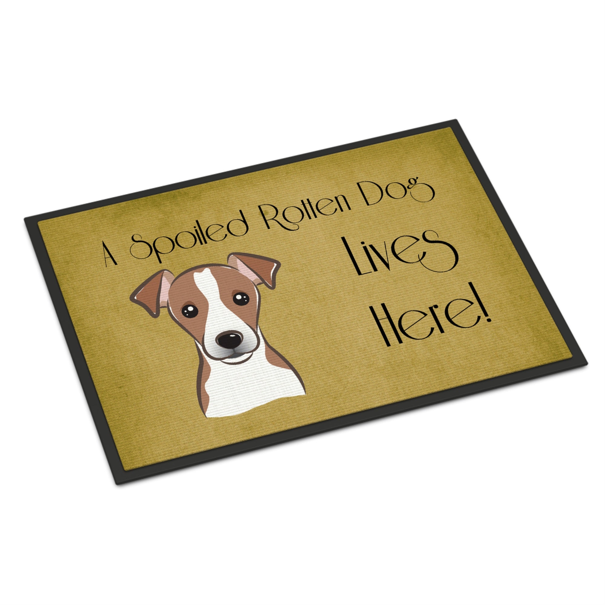 'Caroline'S Treasures Bb1508Jmat Jack Russell Terrier Spoiled Dog Lives Here Indoor Or Outdoor Mat, 24 X 36'''', Multicolor''