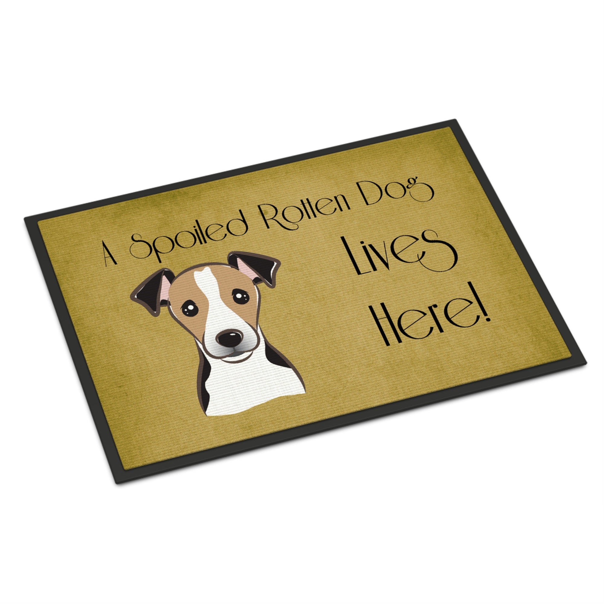 'Caroline'S Treasures Bb1509Jmat Jack Russell Terrier Spoiled Dog Lives Here Indoor Or Outdoor Mat, 24 X 36'''', Multicolor''
