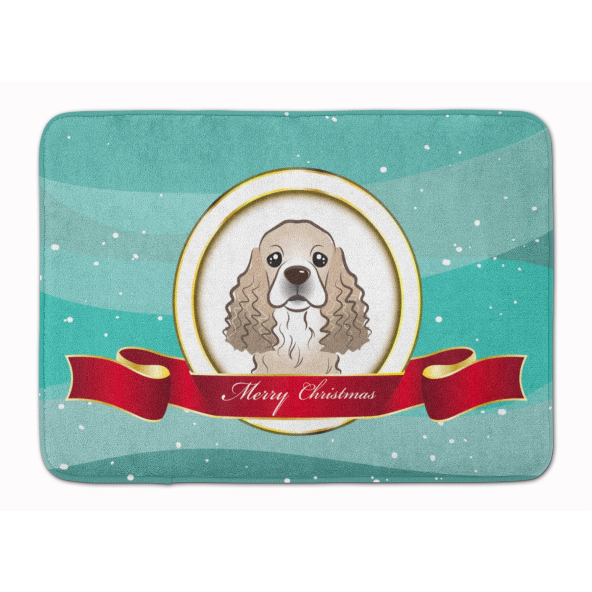 'Caroline'S Treasures Cocker Spaniel Merry Christmas Floor Mat, 19'''' X 27'''', Multicolor''