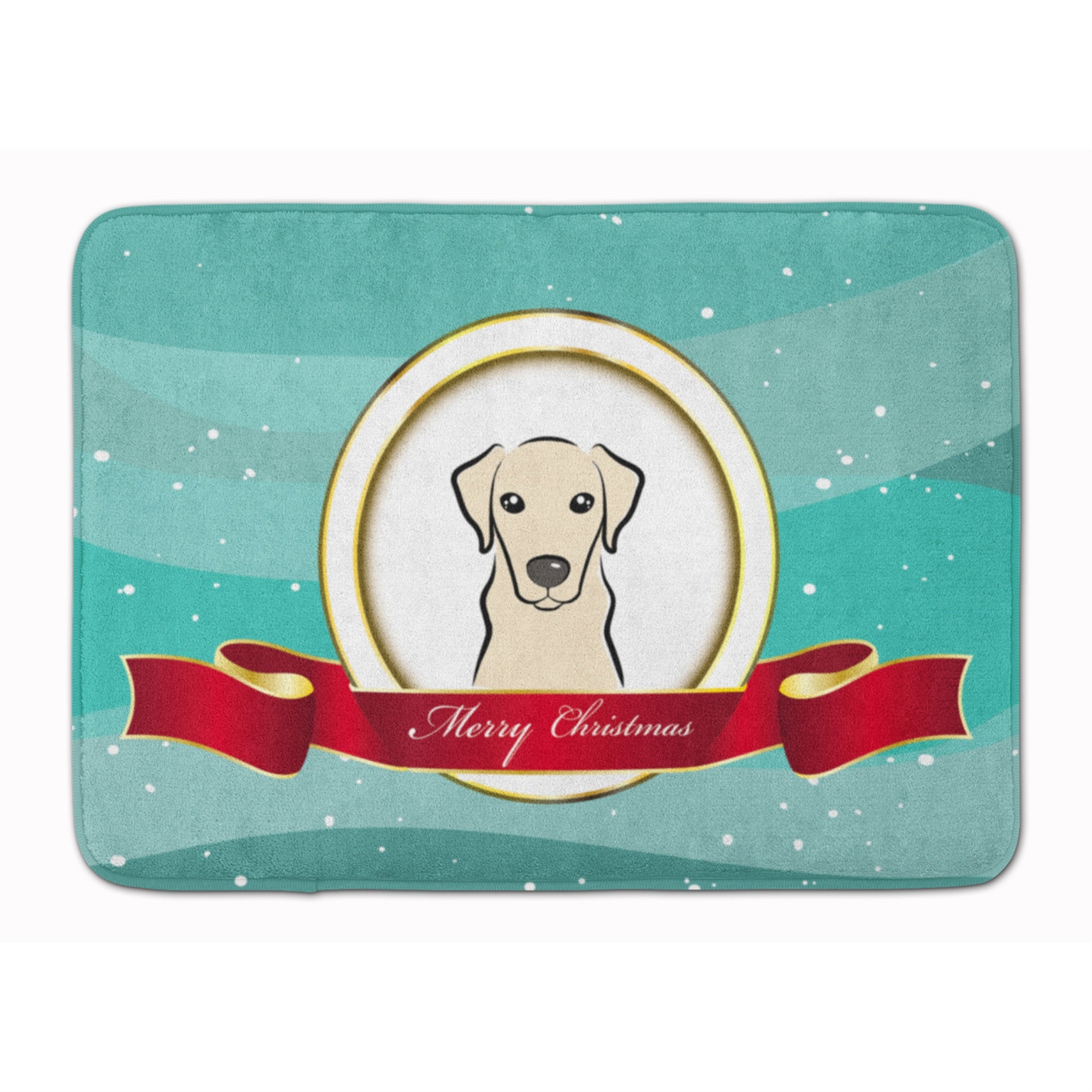 'Caroline'S Treasures Yellow Labrador Merry Christmas Floor Mat, 19'''' X 27'''', Multicolor''