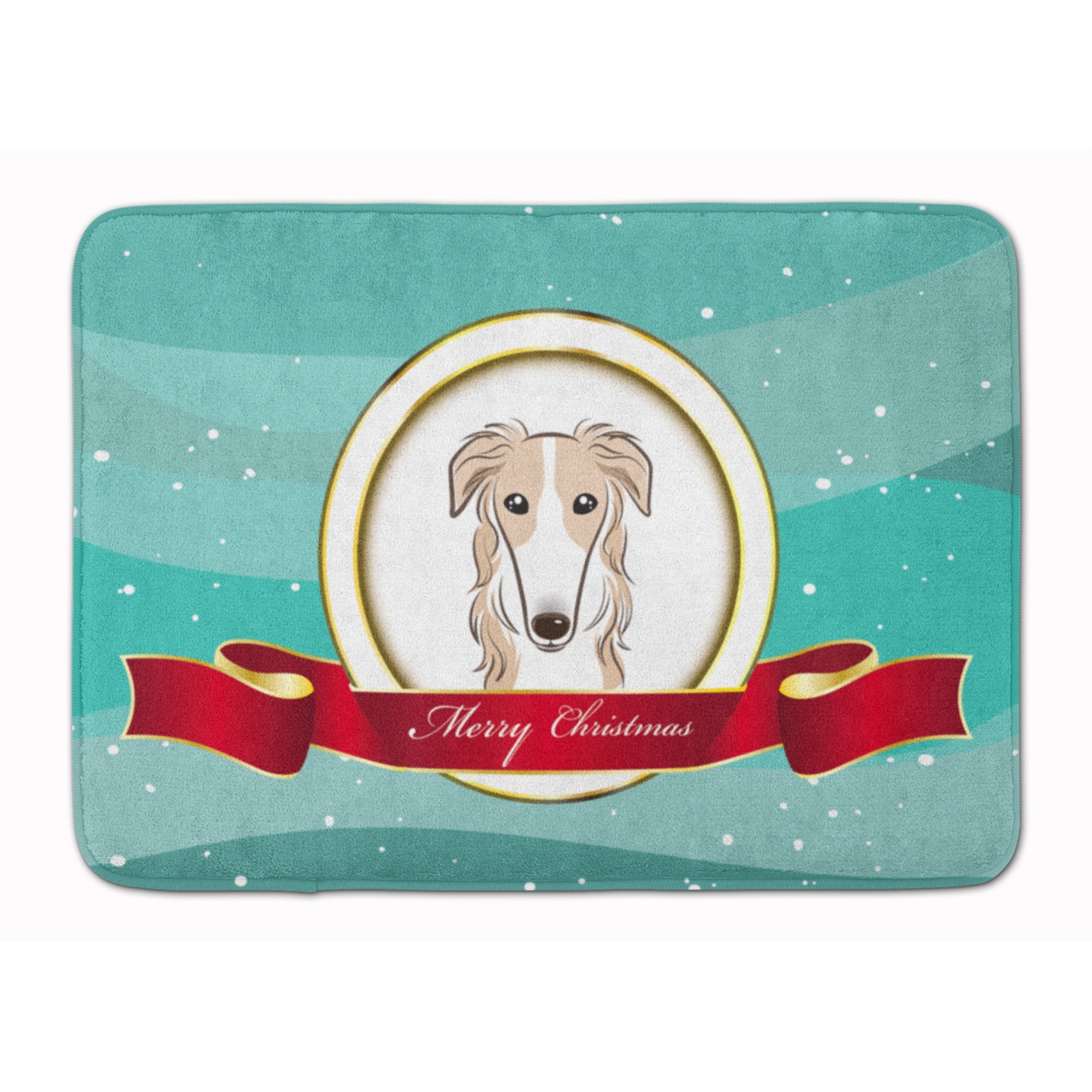 'Caroline'S Treasures Borzoi Merry Christmas Floor Mat, 19'''' X 27'''', Multicolor''