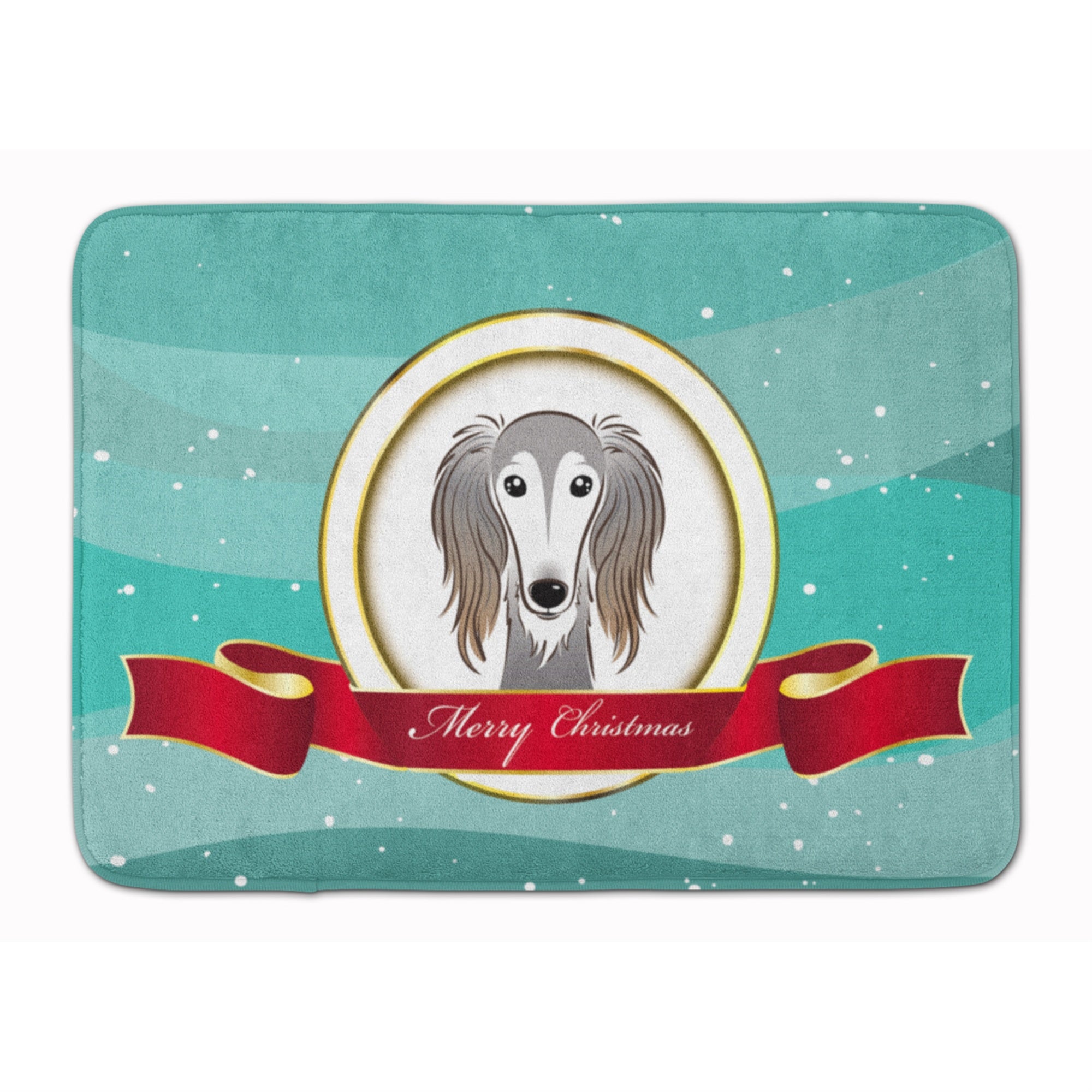 'Caroline'S Treasures Saluki Merry Christmas Floor Mat, 19'''' X 27'''', Multicolor''