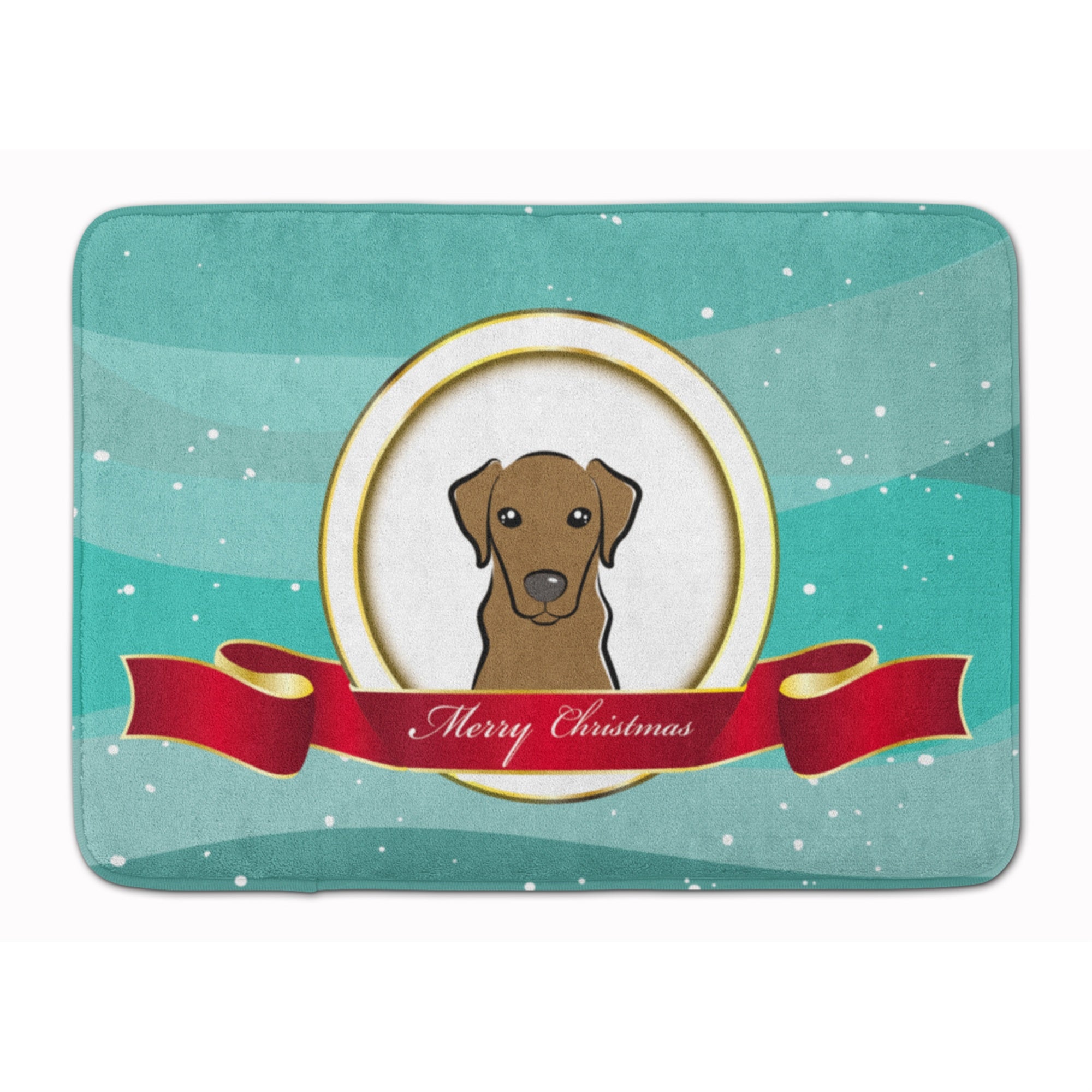 'Caroline'S Treasures Chocolate Labrador Merry Christmas Floor Mat, 19'''' X 27'''', Multicolor''