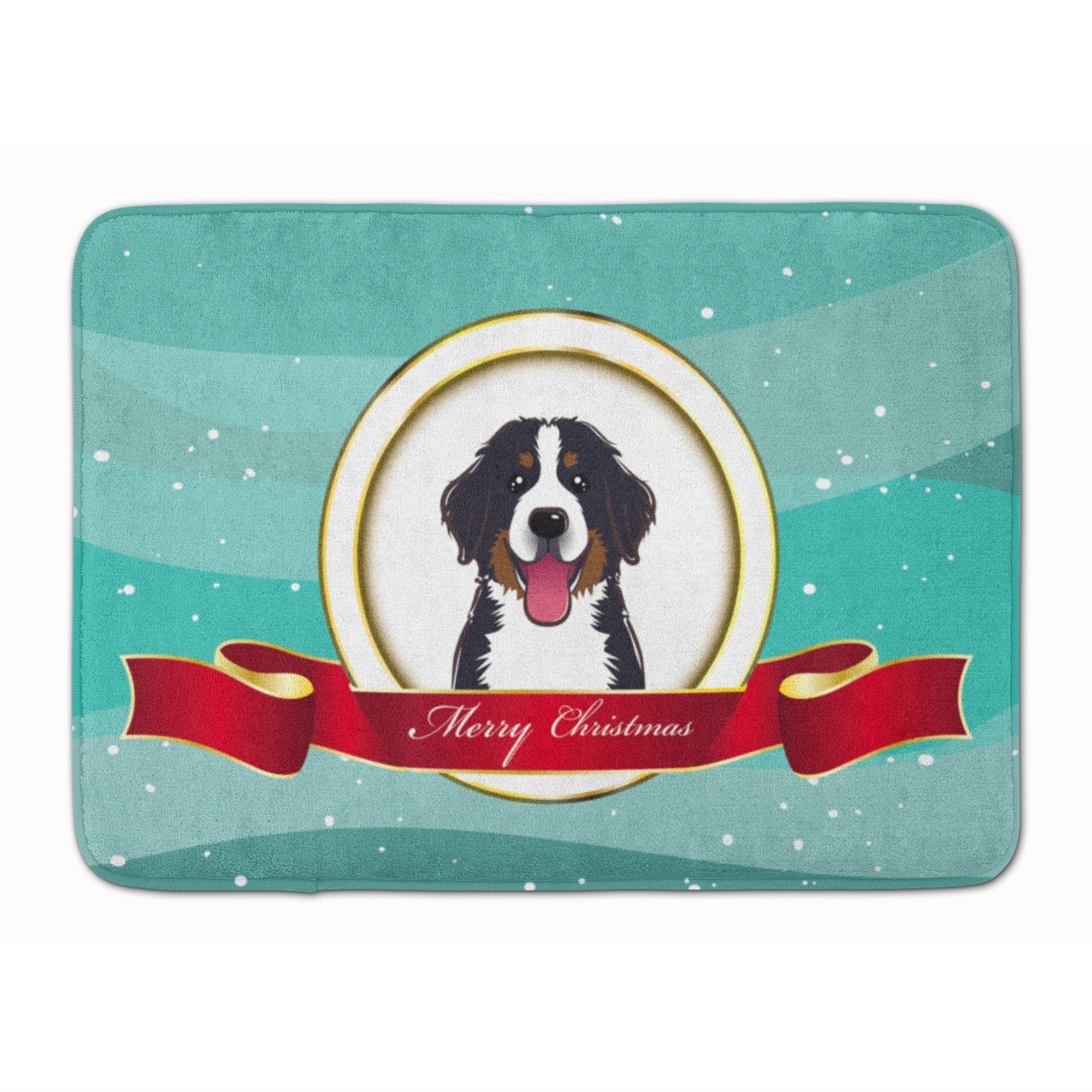 'Caroline'S Treasures Bernese Mountain Dog Merry Christmas Floor Mat, 19'''' X 27'''', Multicolor''