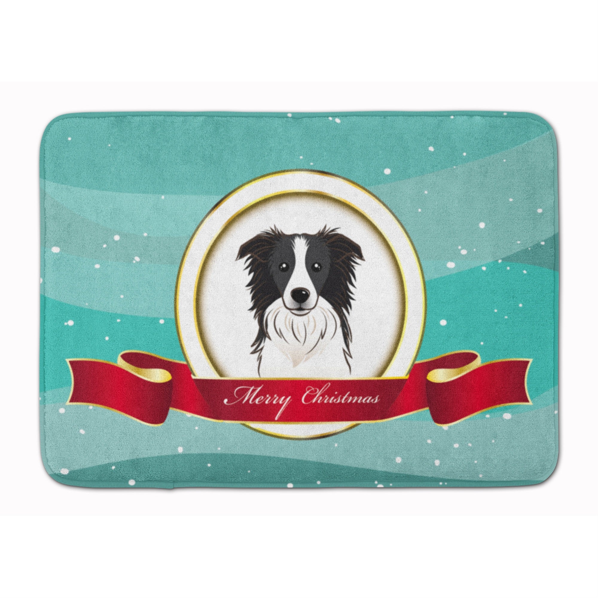 'Caroline'S Treasures Border Collie Merry Christmas Floor Mat, 19'''' X 27'''', Multicolor''