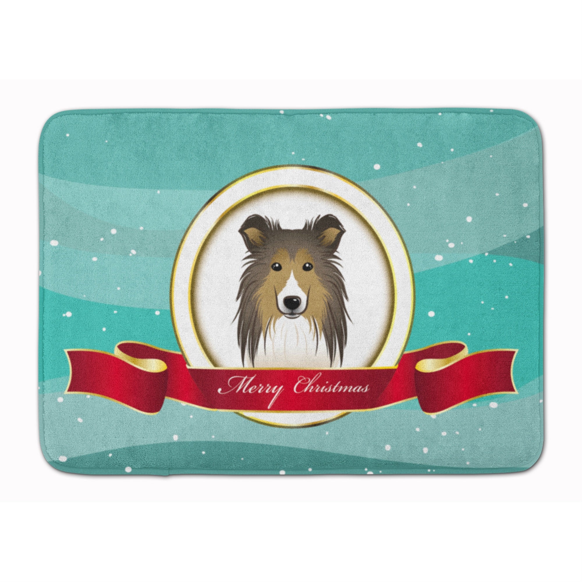 'Caroline'S Treasures Sheltie Merry Christmas Floor Mat, 19'''' X 27'''', Multicolor''
