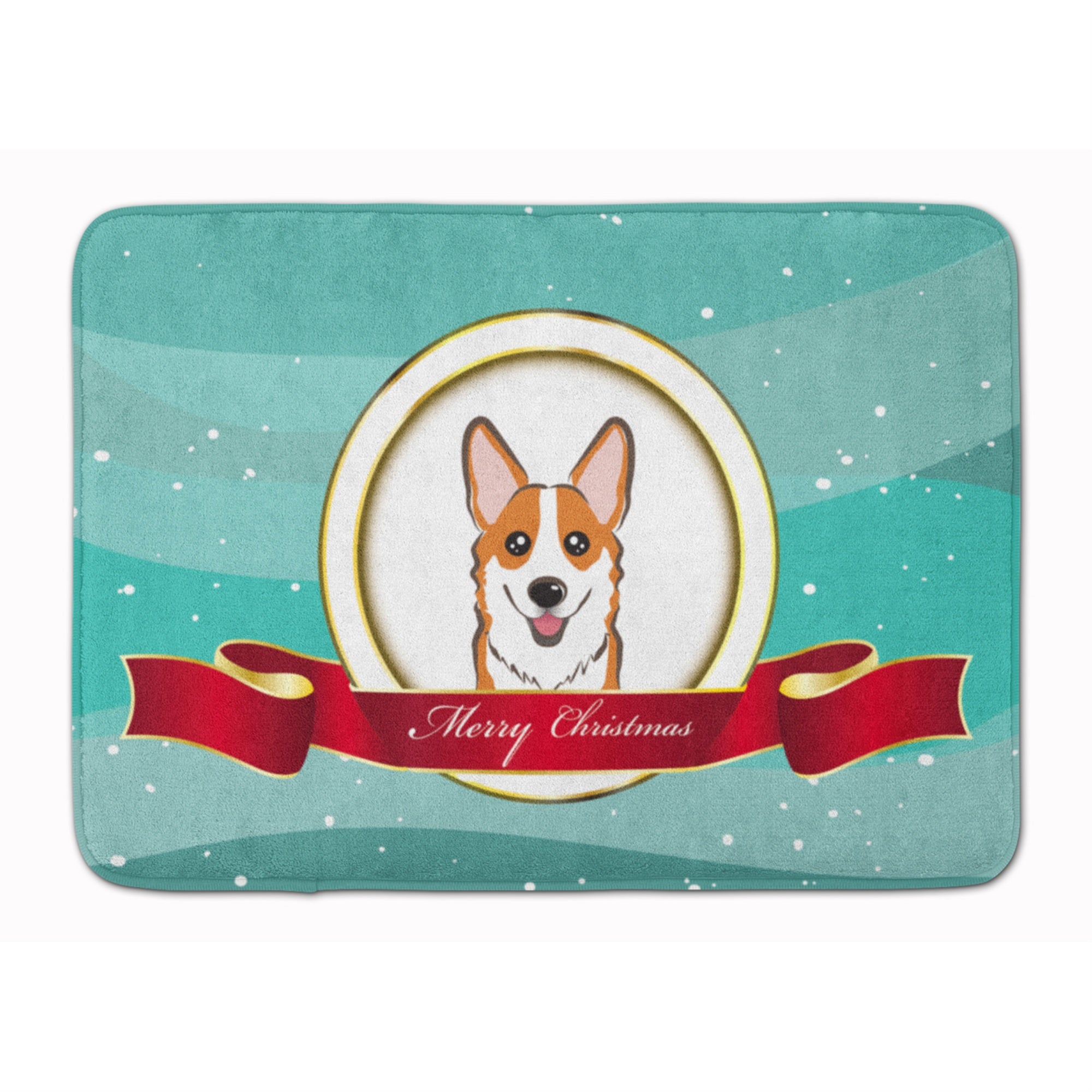 'Caroline'S Treasures Red Corgi Merry Christmas Floor Mat, 19'''' X 27'''', Multicolor''