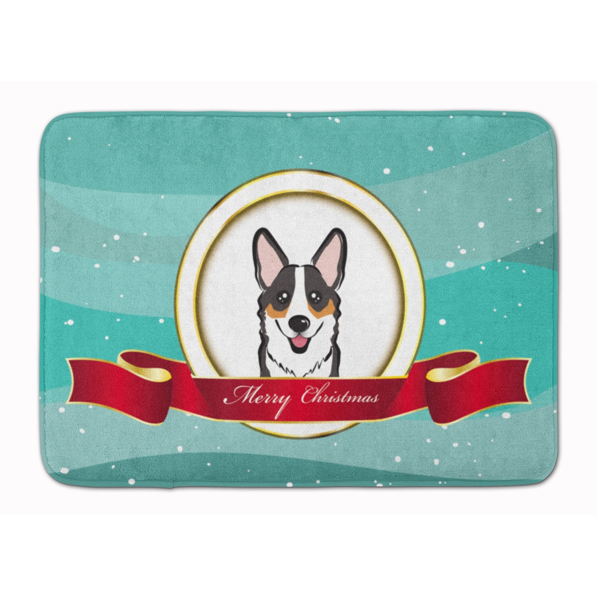 'Caroline'S Treasures Tricolor Corgi Merry Christmas Floor Mat, 19'''' X 27'''', Multicolor''